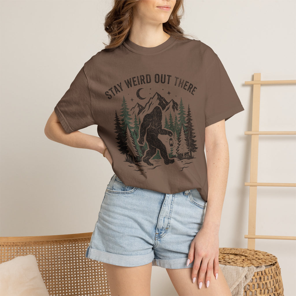 Stay Weird Out There Bigfoot T-Shirt