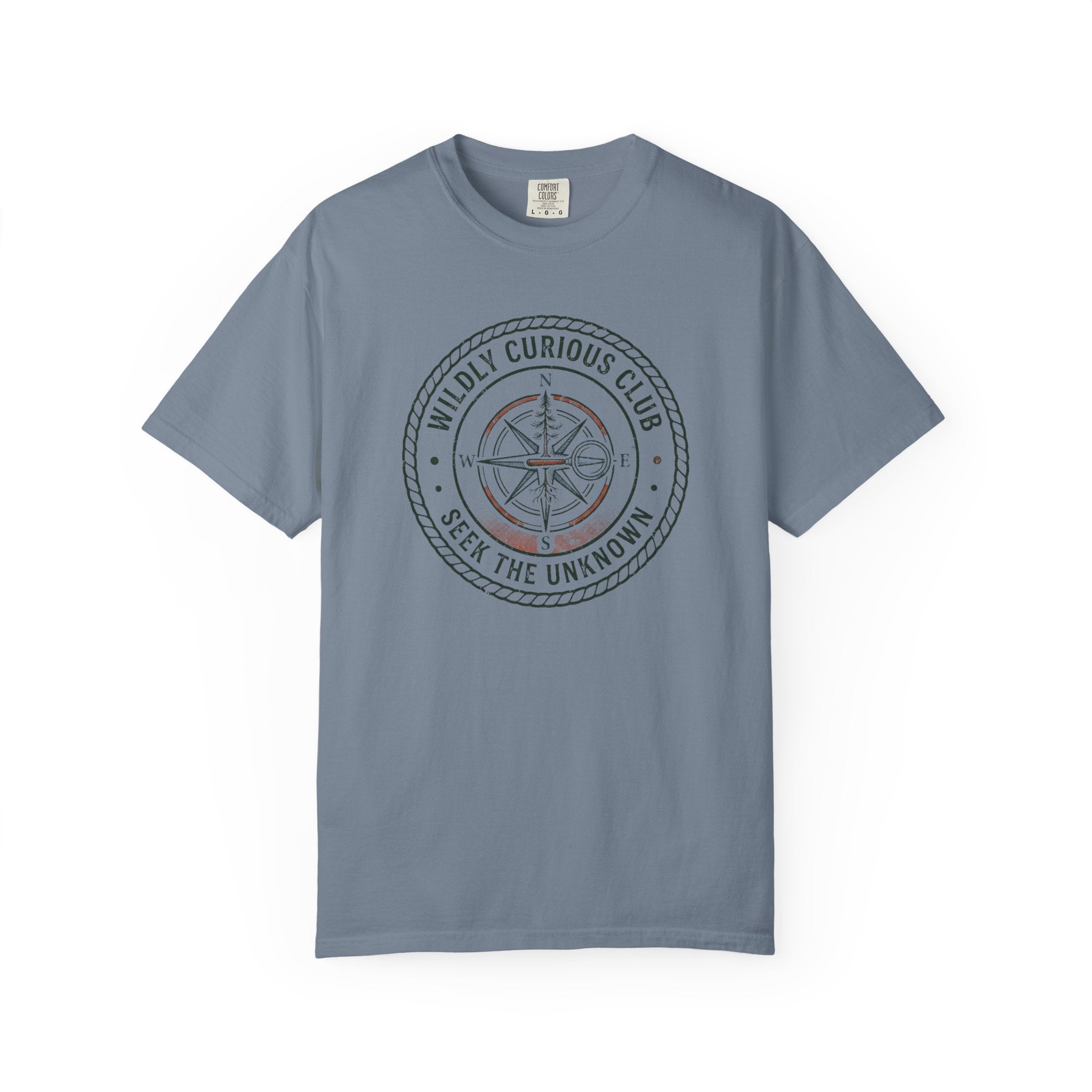 Wildly Curious Compass Badge T-Shirt