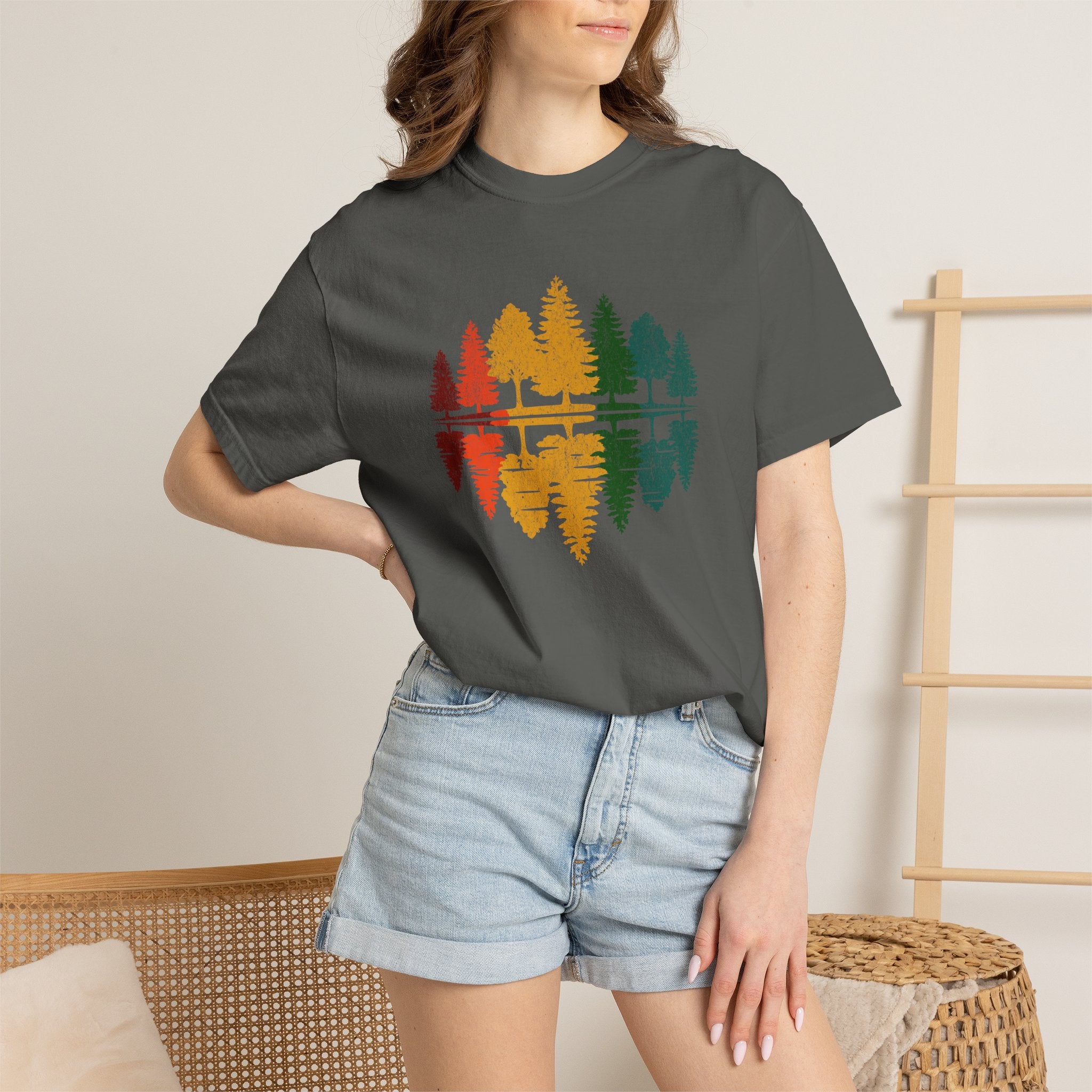 Rainbow Tree Reflection T-Shirts