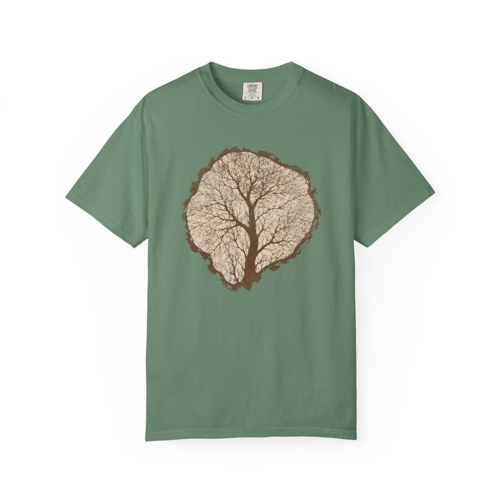Tree Stump Silhouette Crack T-Shirt