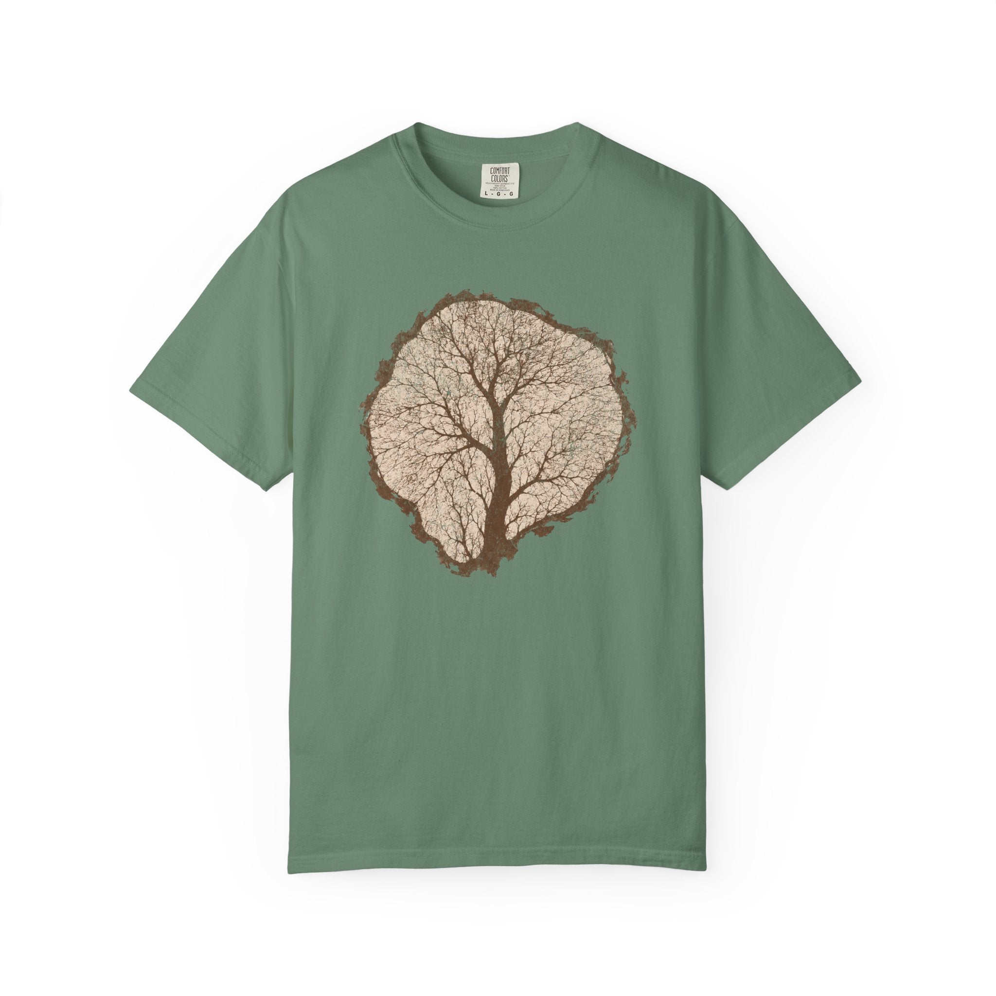 Tree Stump Silhouette Crack T-Shirt