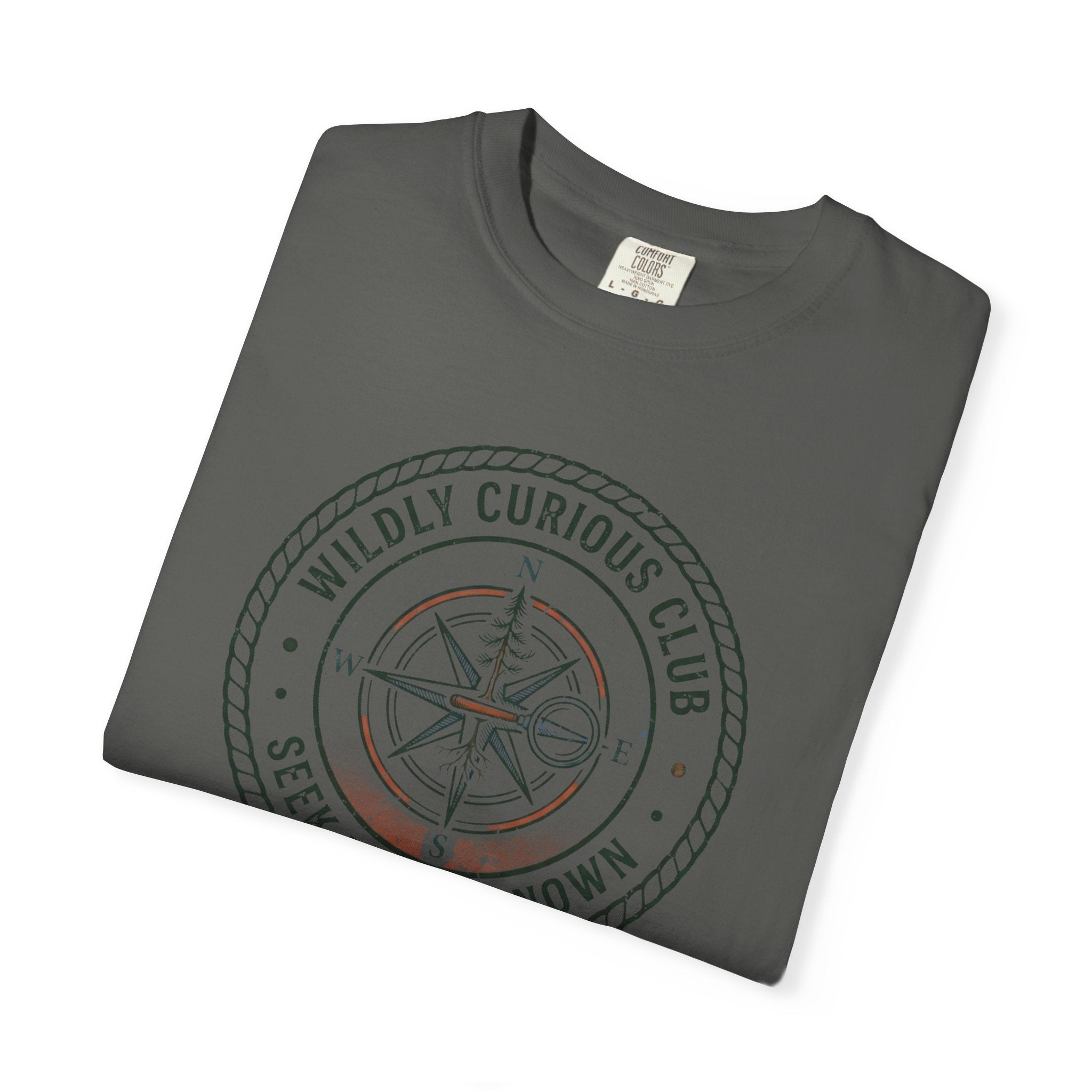 Wildly Curious Compass Badge T-Shirt