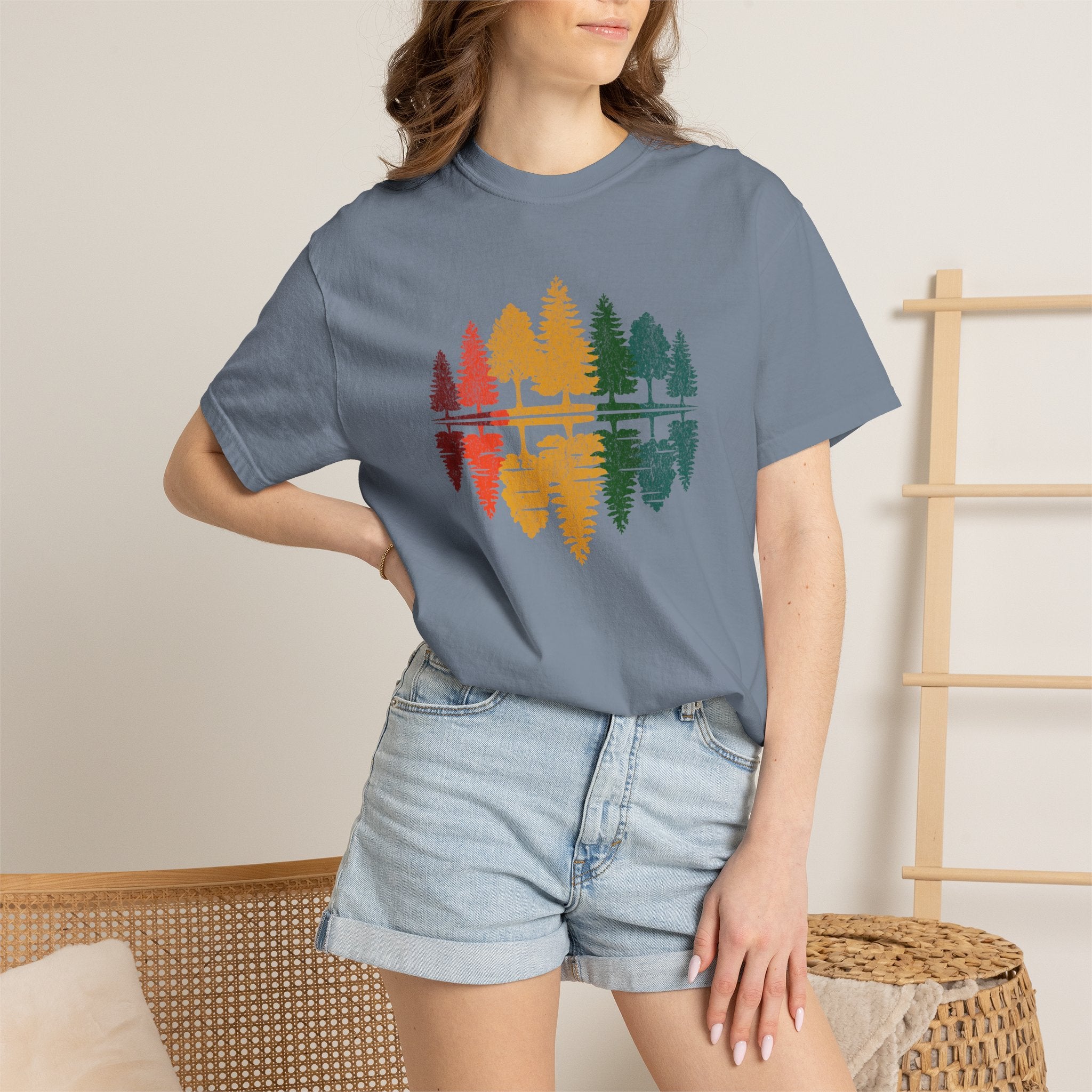 Rainbow Tree Reflection T-Shirts