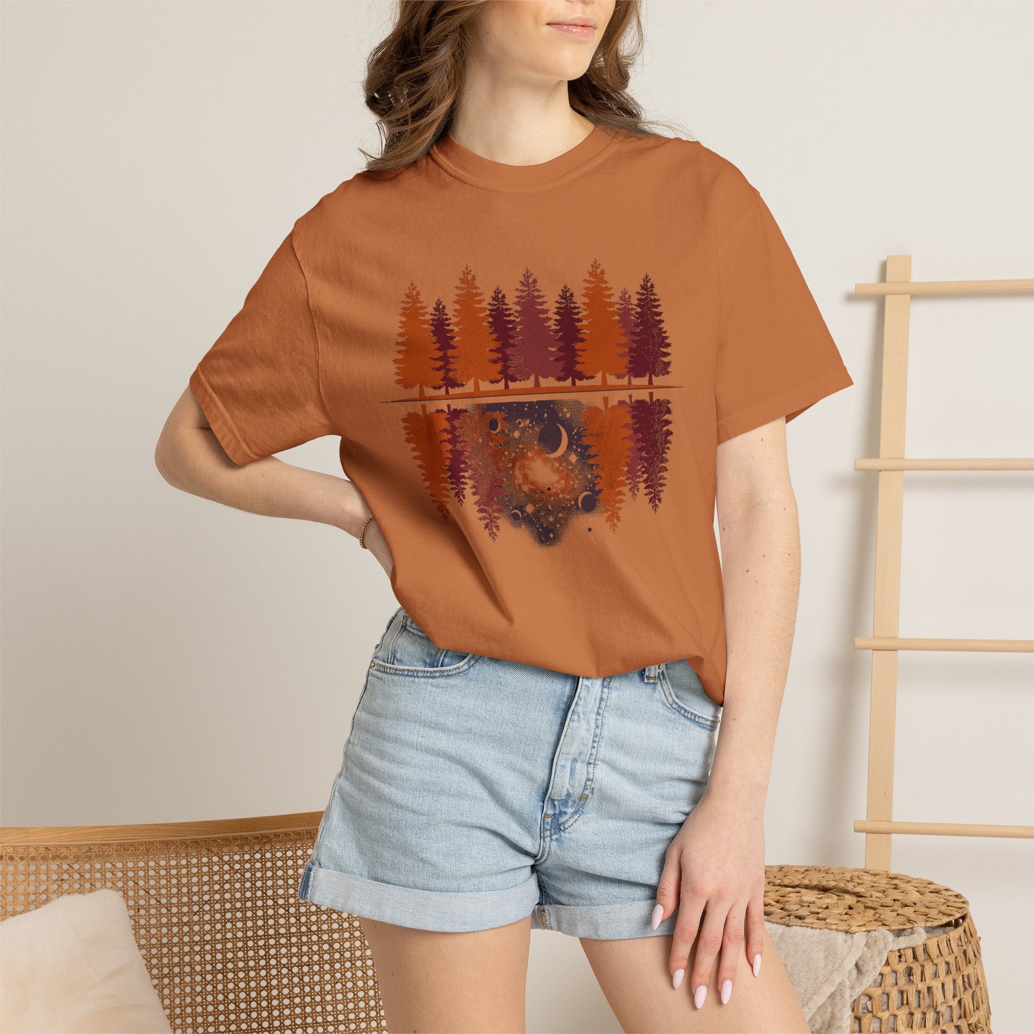 Tree Galaxy Reflection T-Shirts