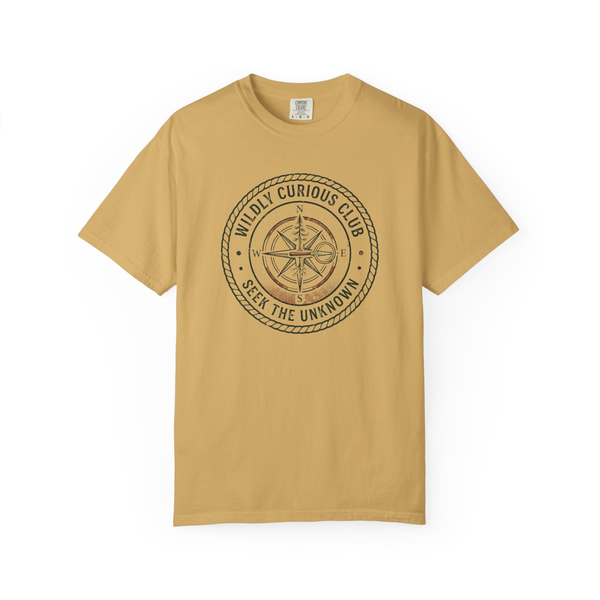 Wildly Curious Compass Badge T-Shirt