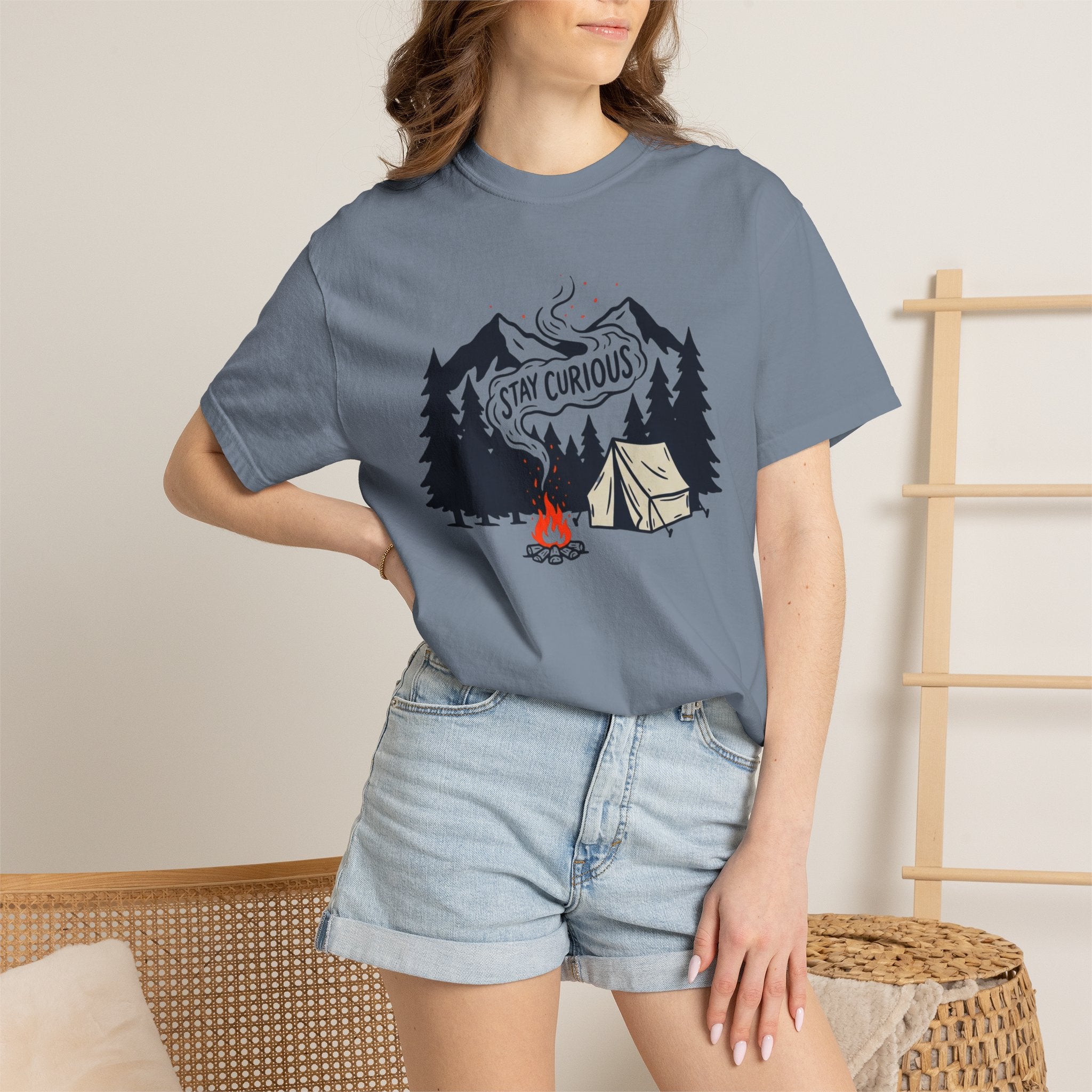 Stay Curious Campfire T-Shirt