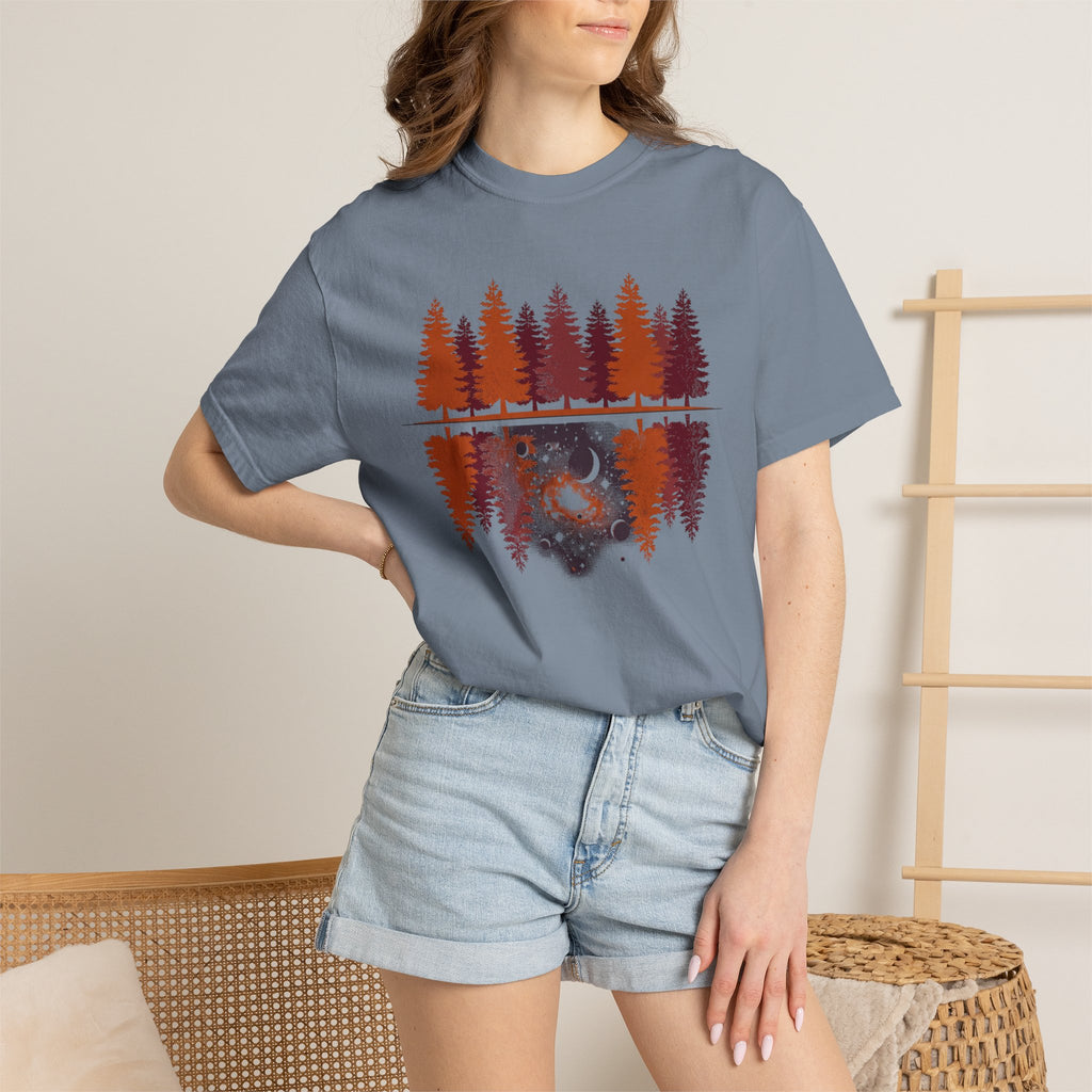 Tree Galaxy Reflection T-Shirts