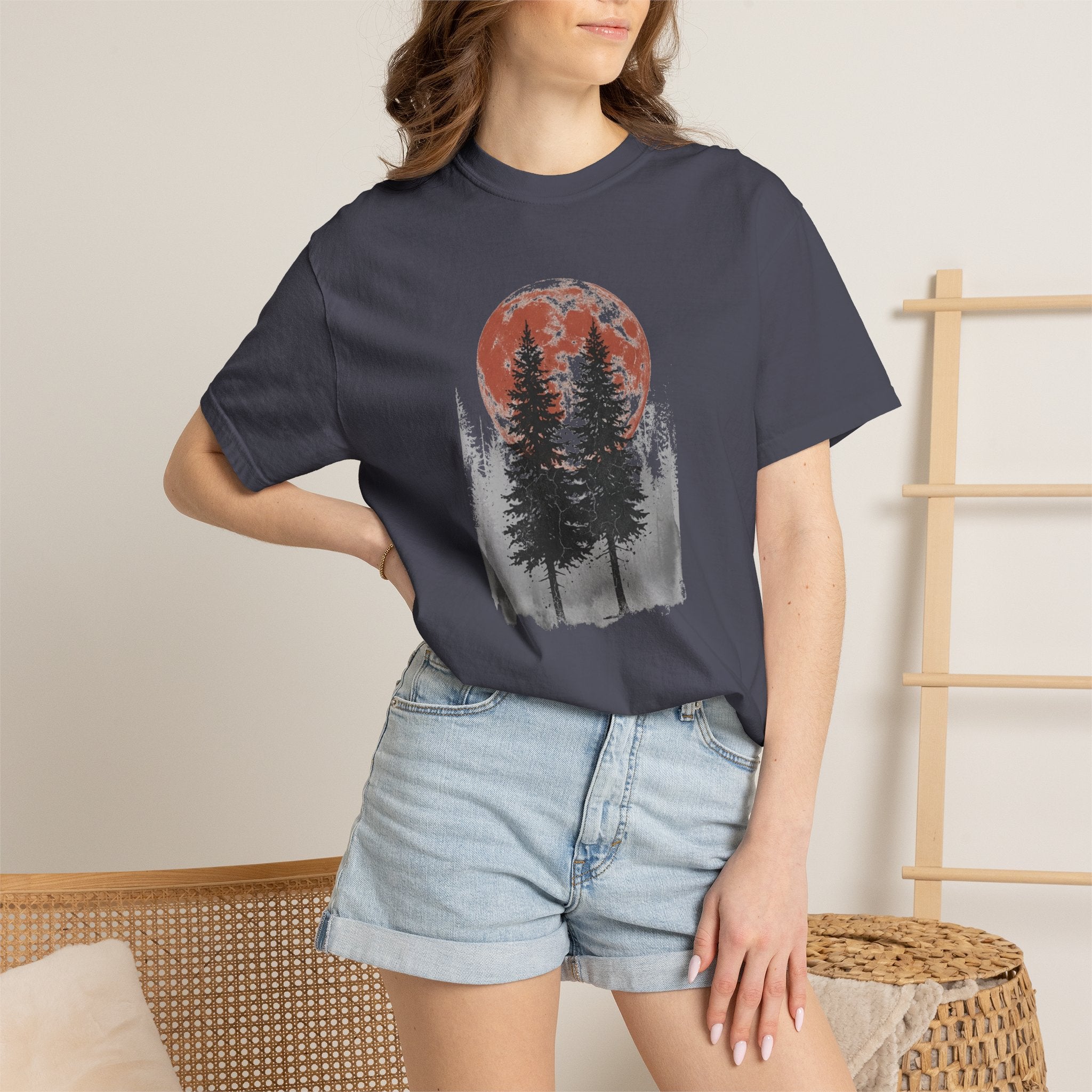 Red Moon Trees T-Shirts