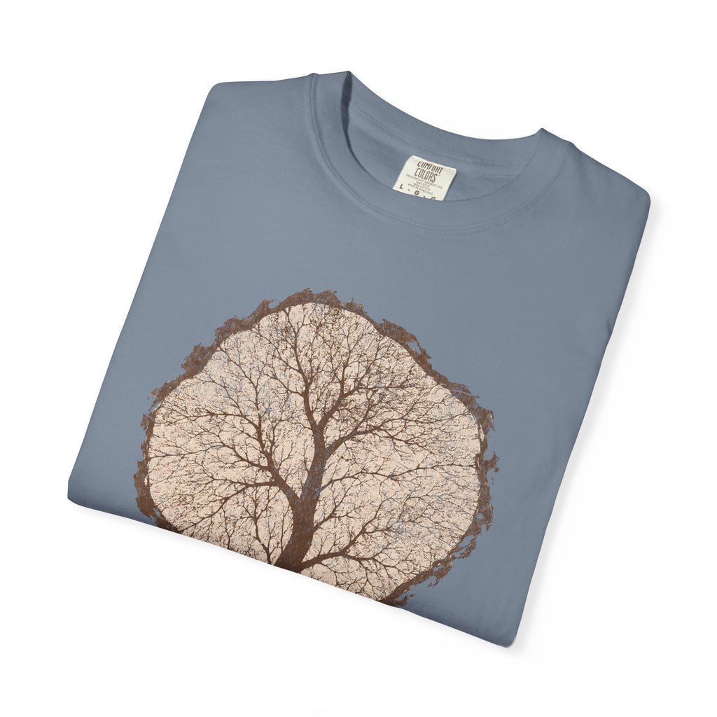 Tree Stump Silhouette Crack T-Shirt