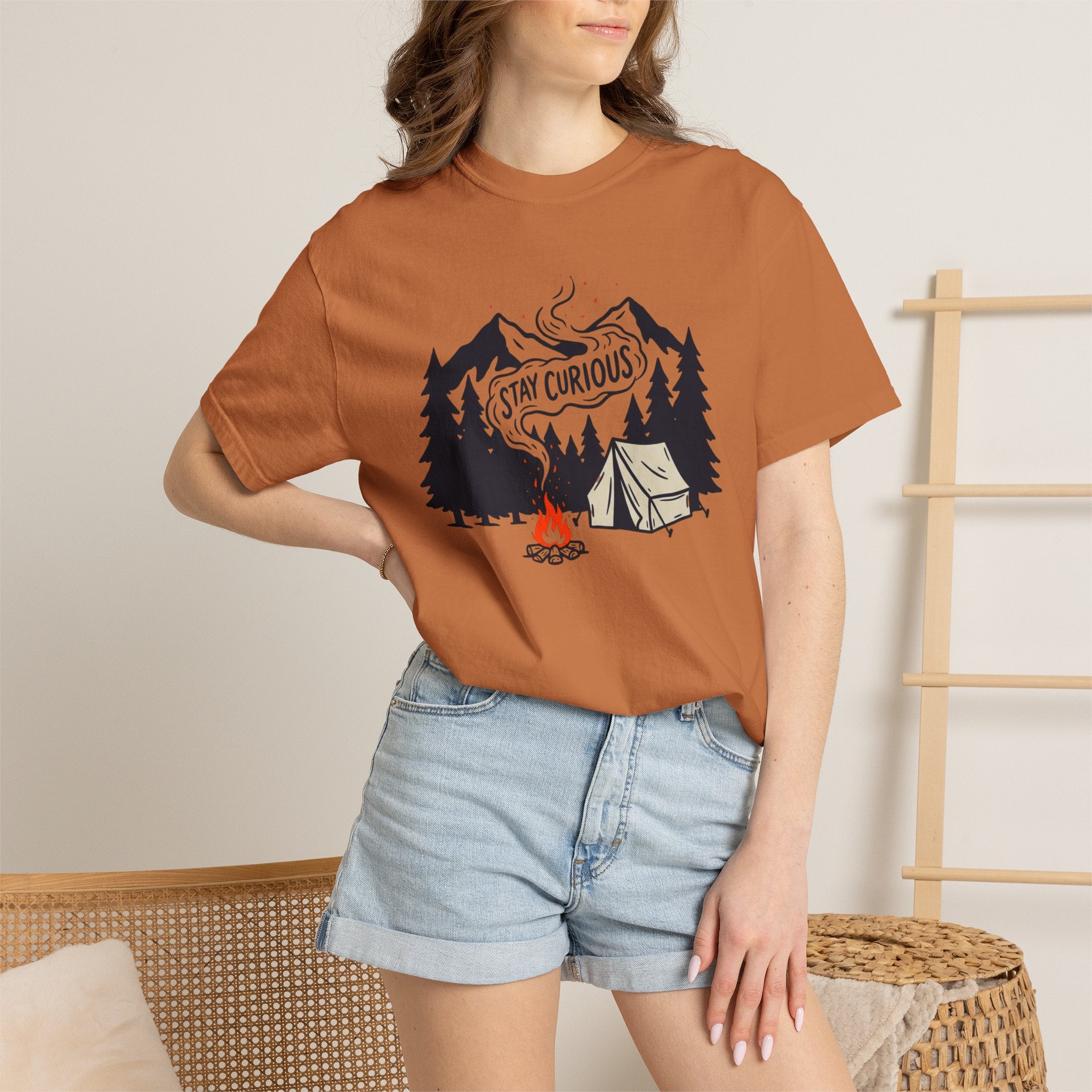 Stay Curious Campfire T-Shirt