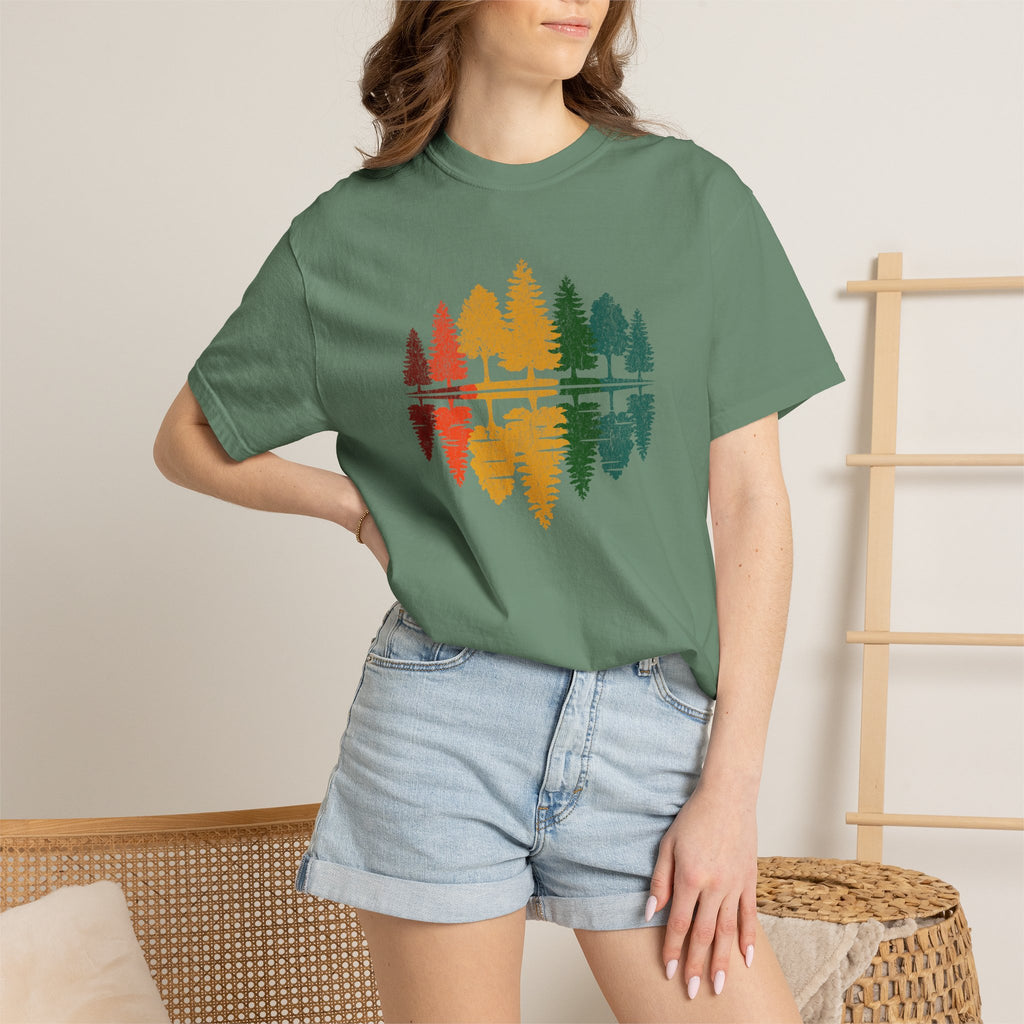 Rainbow Tree Reflection T-Shirts