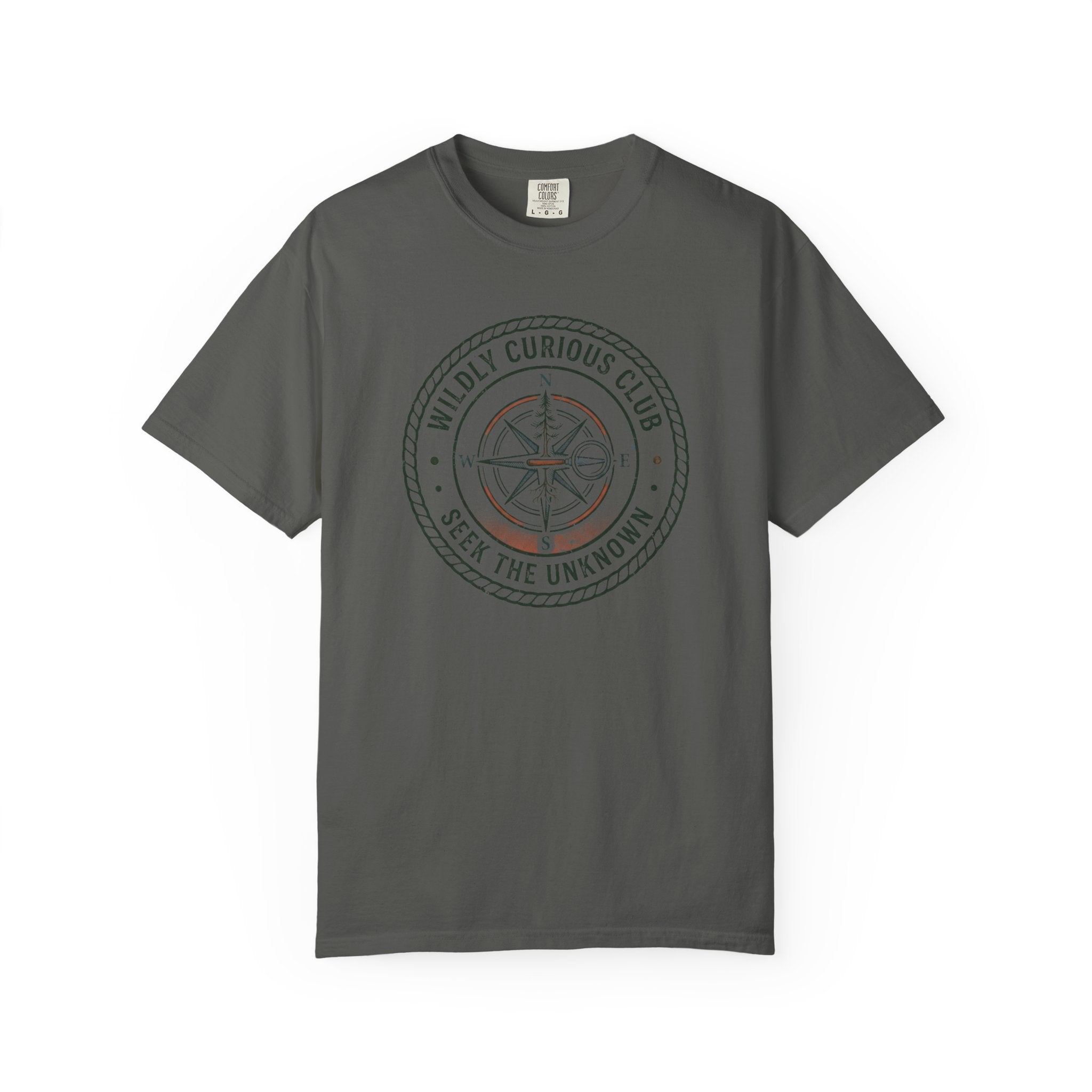 Wildly Curious Compass Badge T-Shirt