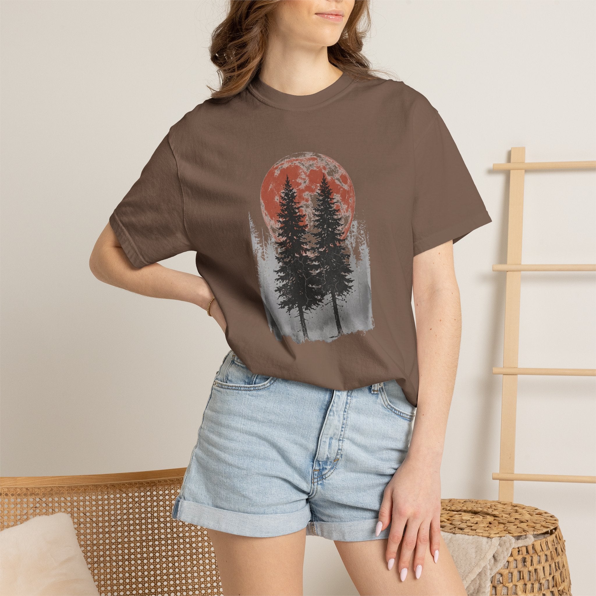Red Moon Trees T-Shirts