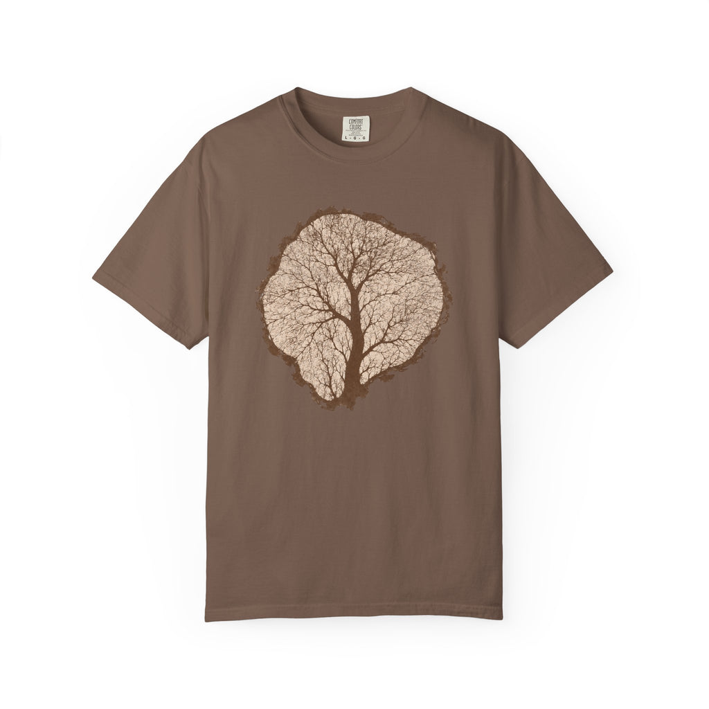 Tree Stump Silhouette Crack T-Shirt