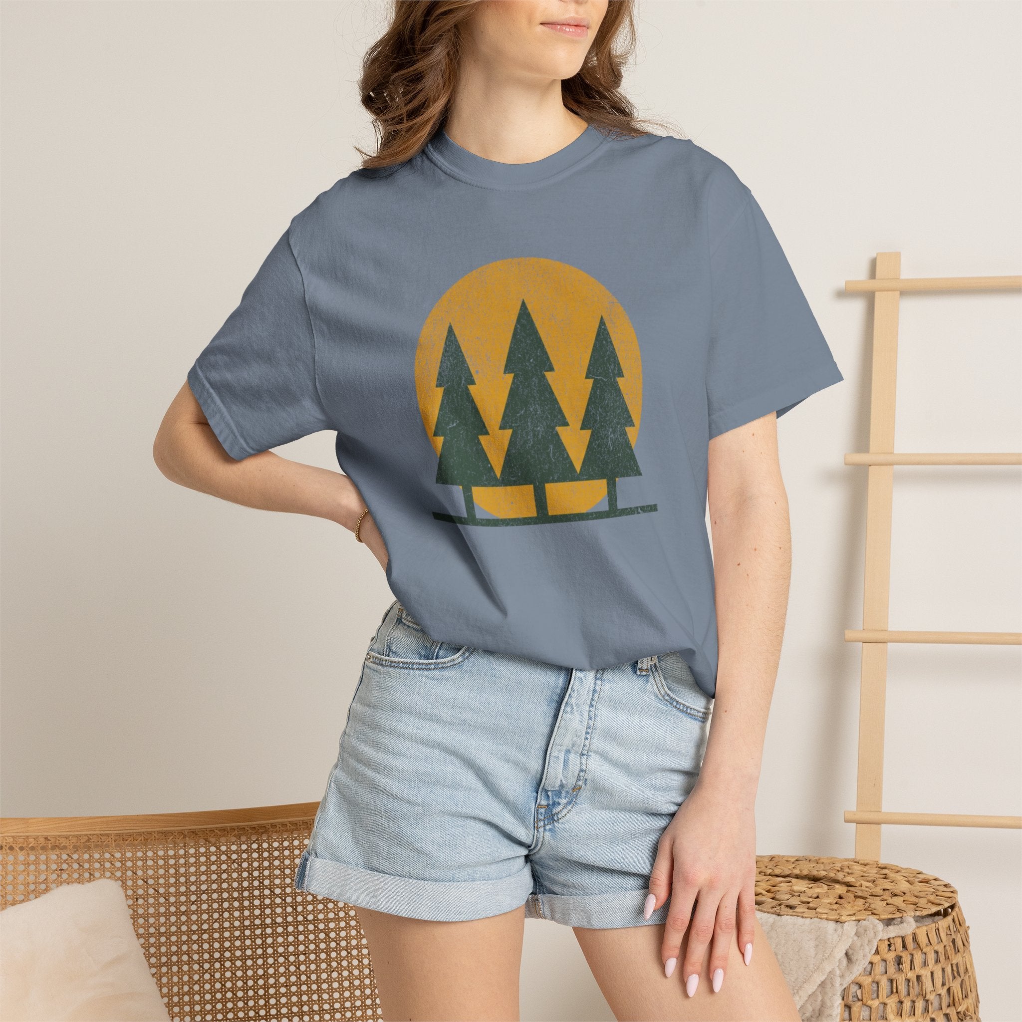 Flat Tree Sunrise T-Shirts