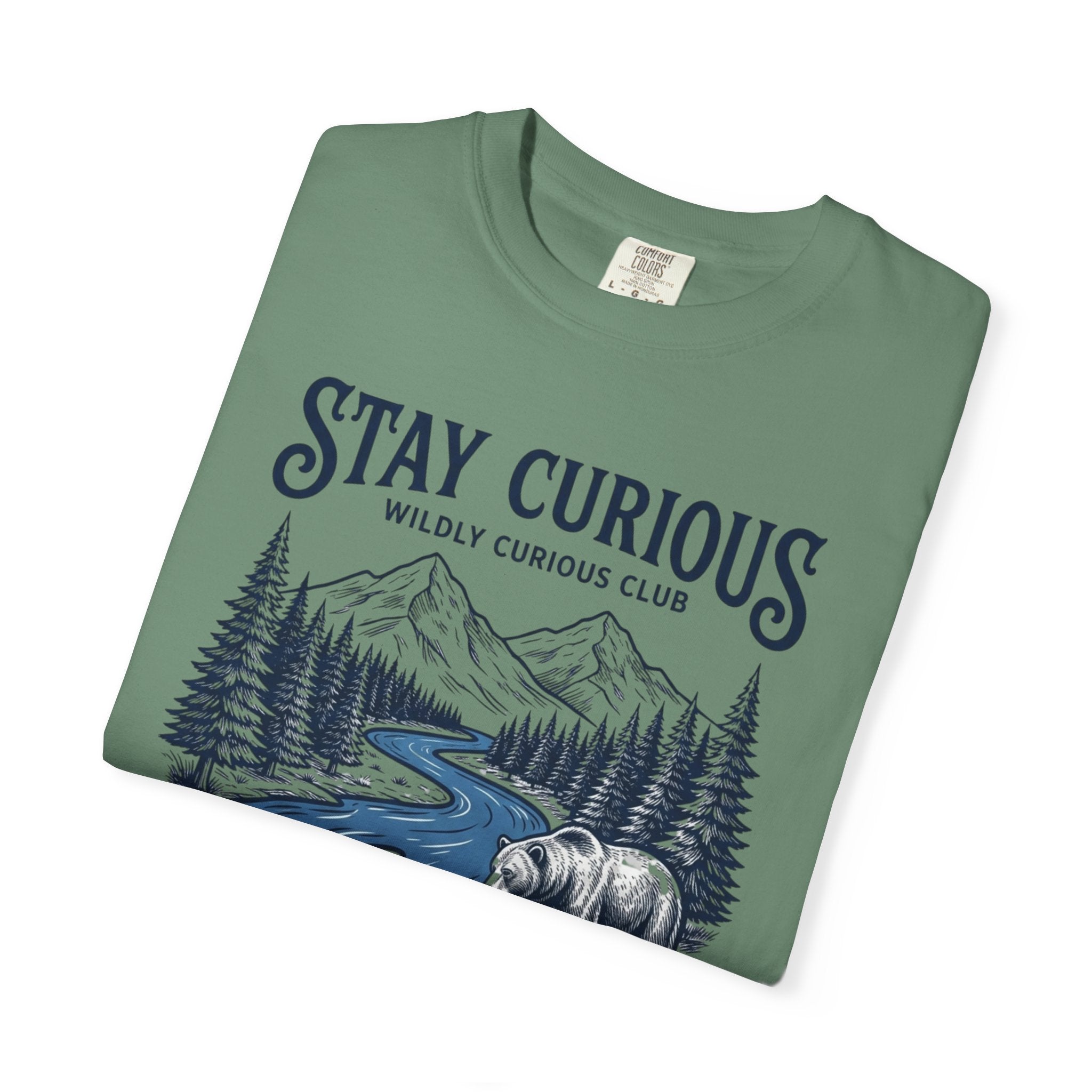 Stay Curious Bear Stream T-Shirt