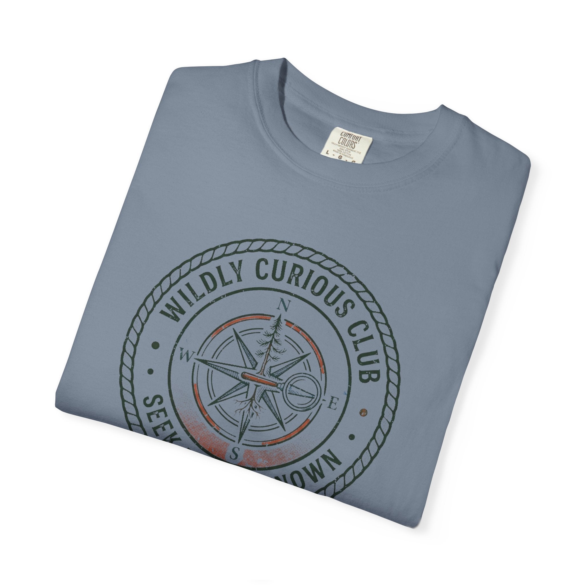 Wildly Curious Compass Badge T-Shirt