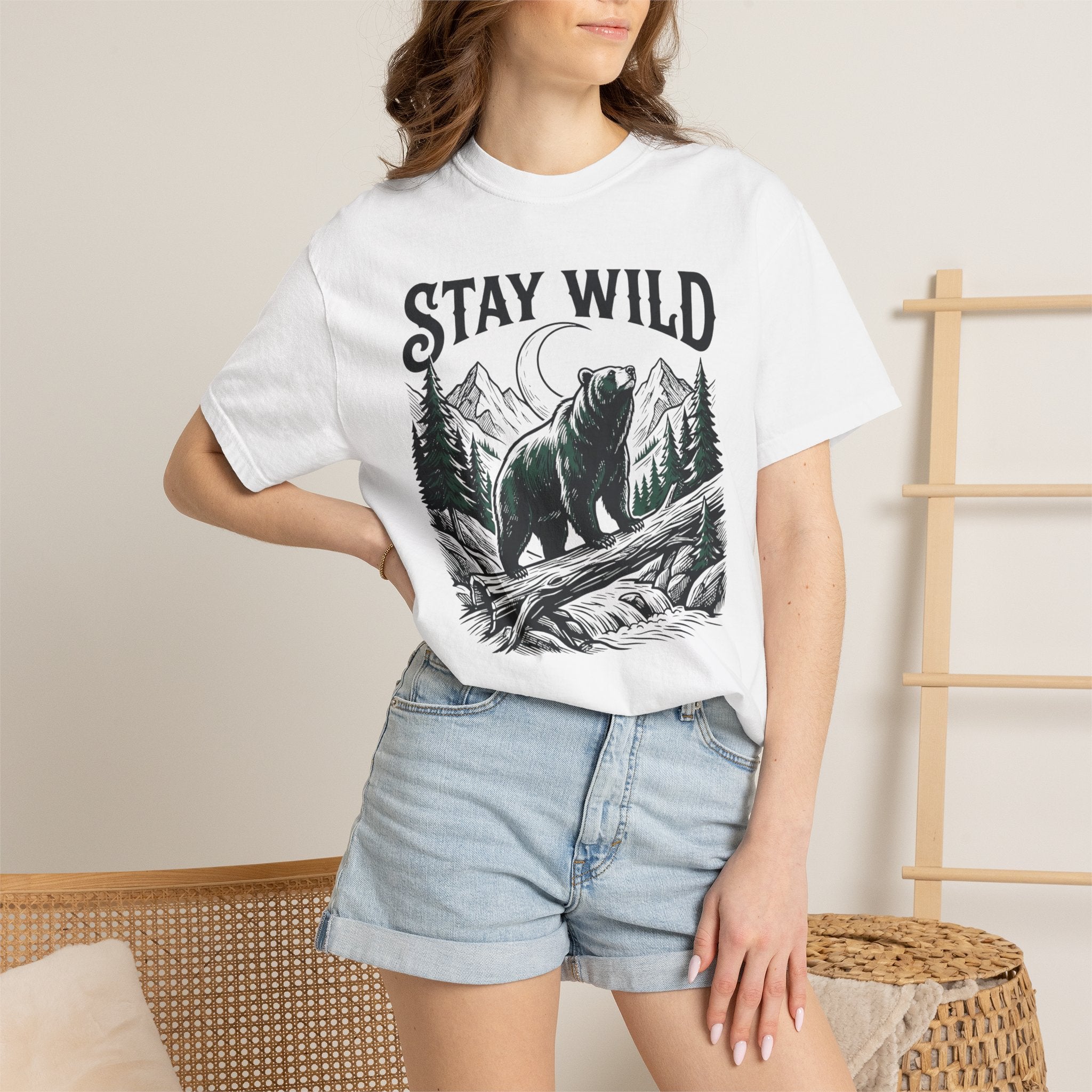 Stay Wild Bear Moon T-Shirt