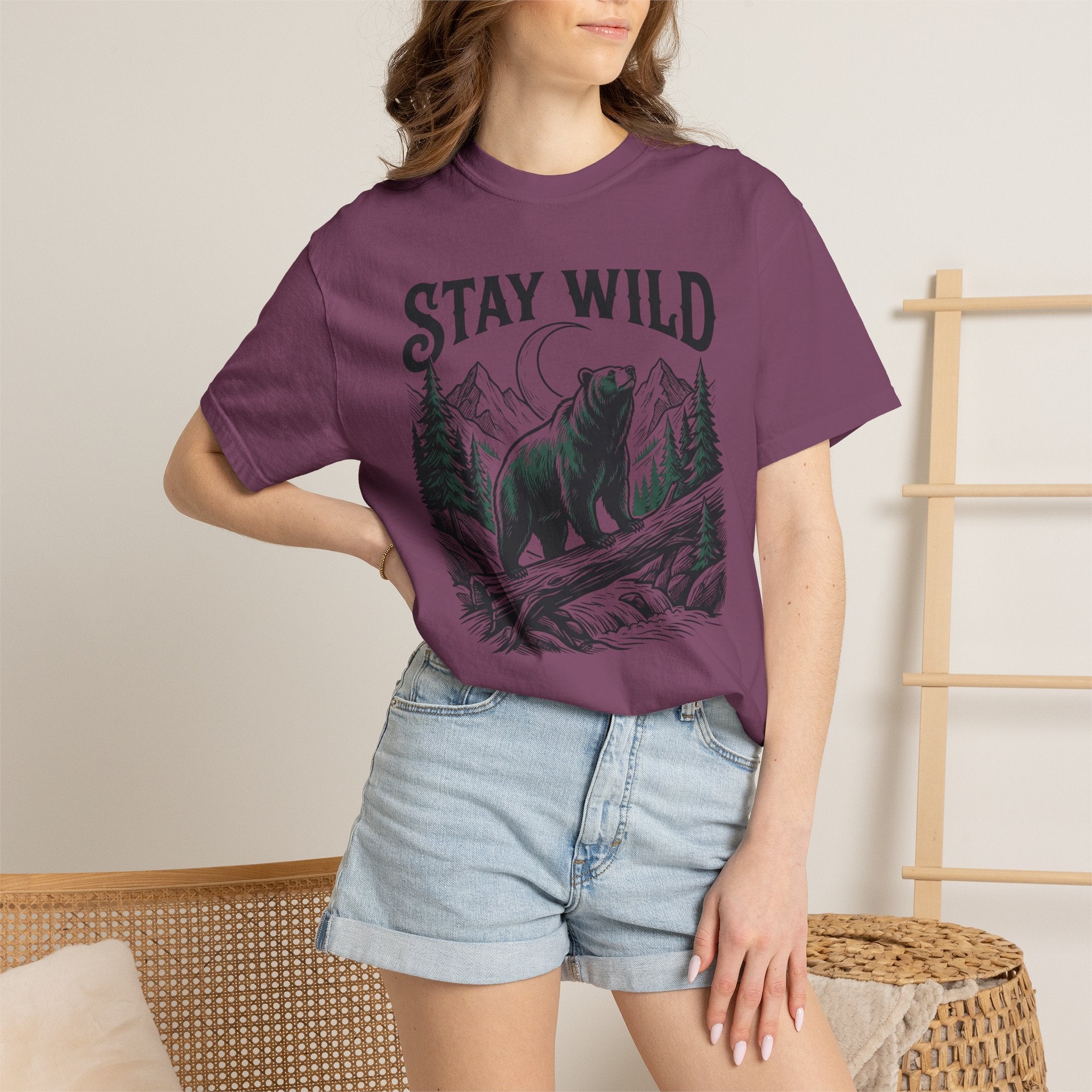 Stay Wild Bear Moon T-Shirt