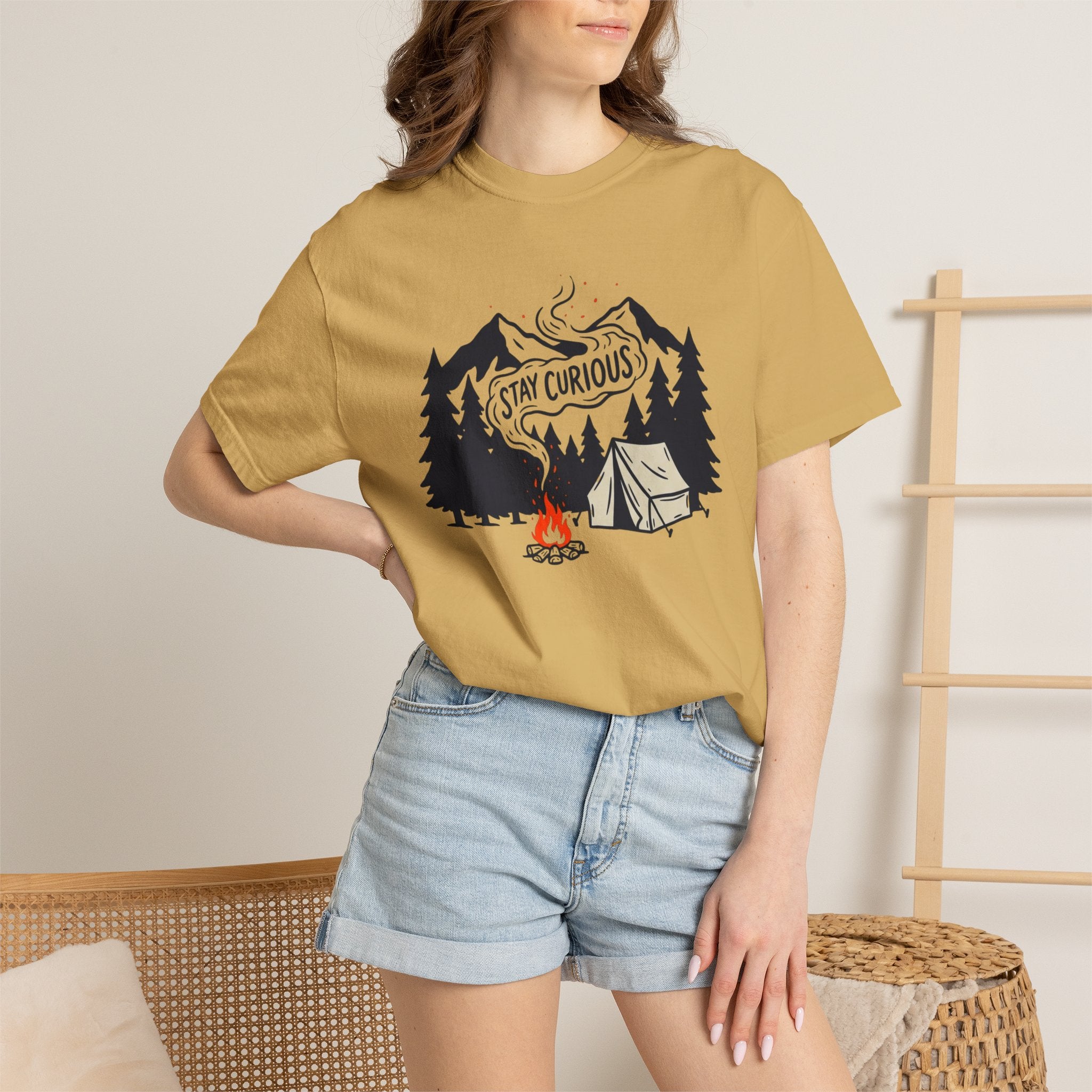 Stay Curious Campfire T-Shirt