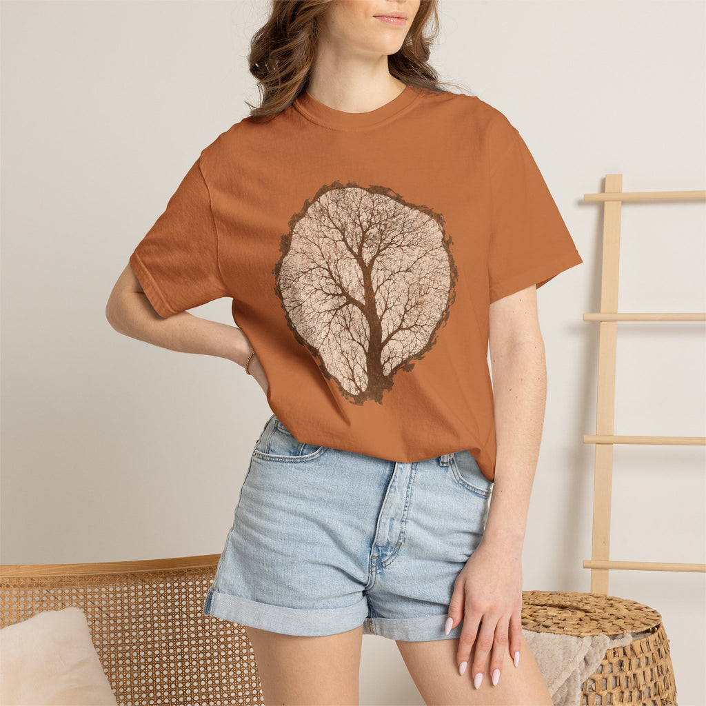 Tree Stump Silhouette Crack T-Shirt