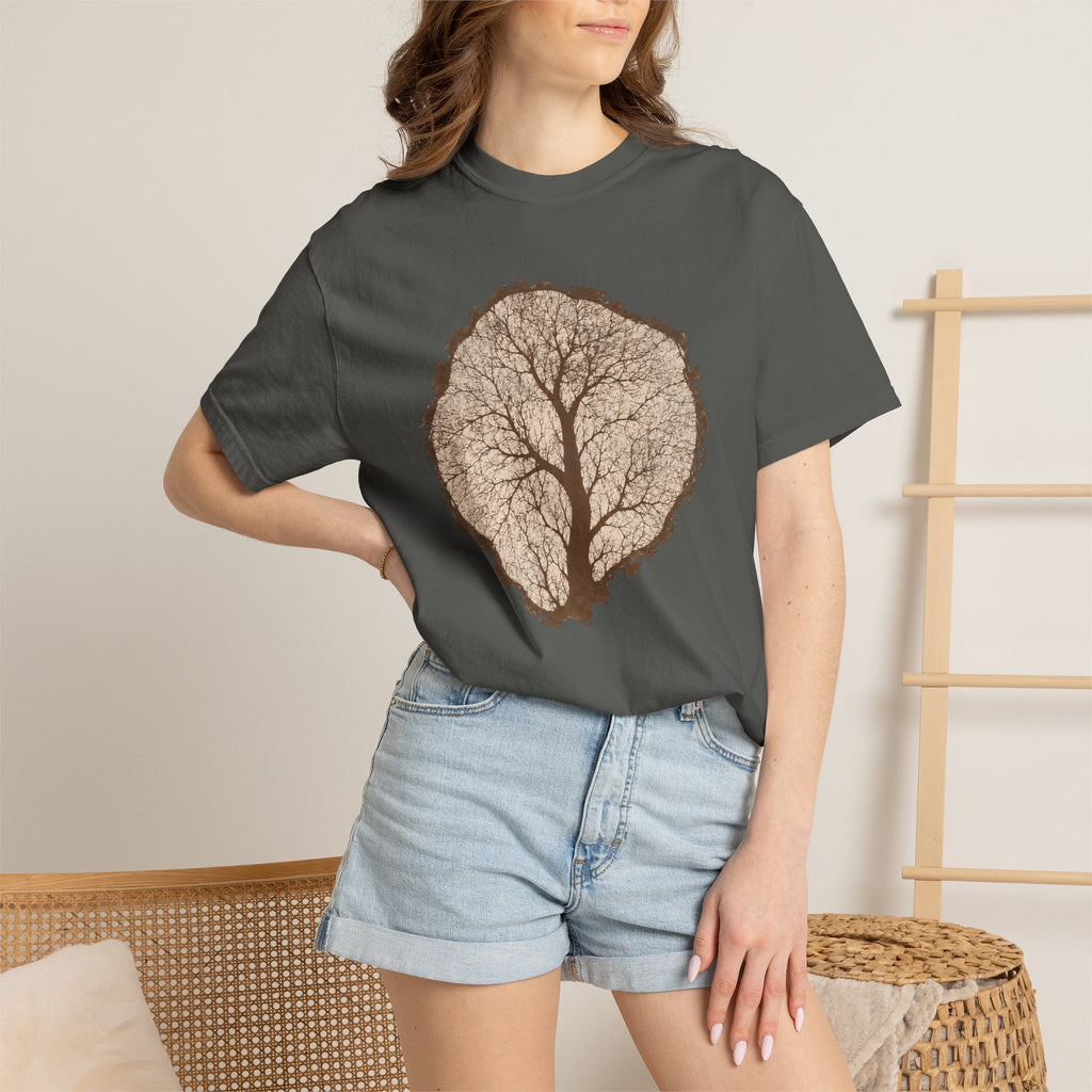 Tree Stump Silhouette Crack T-Shirt