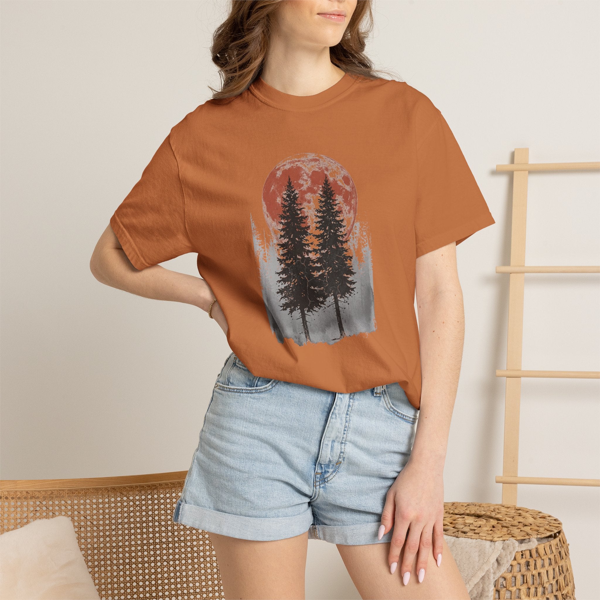 Red Moon Trees T-Shirts
