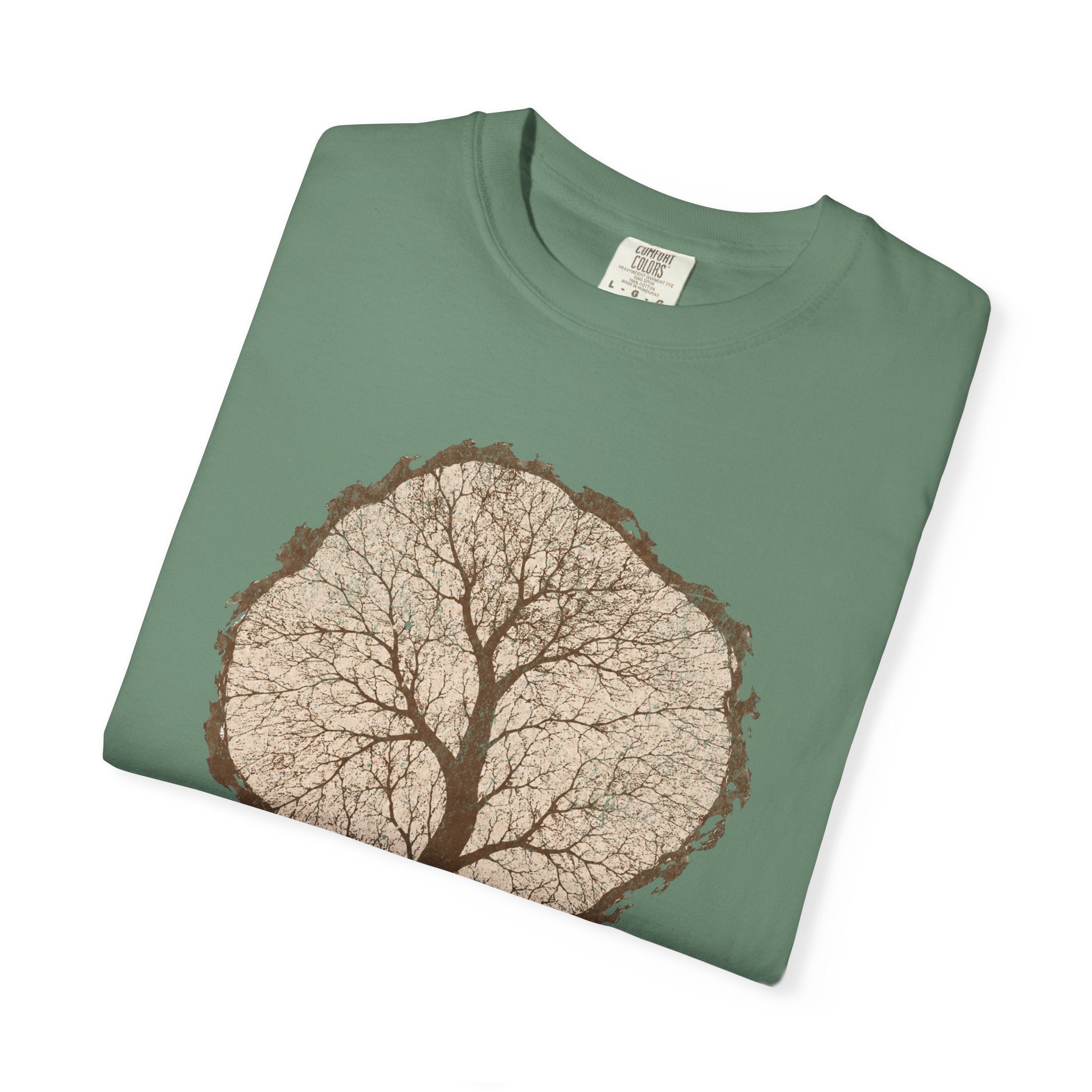 Tree Stump Silhouette Crack T-Shirt