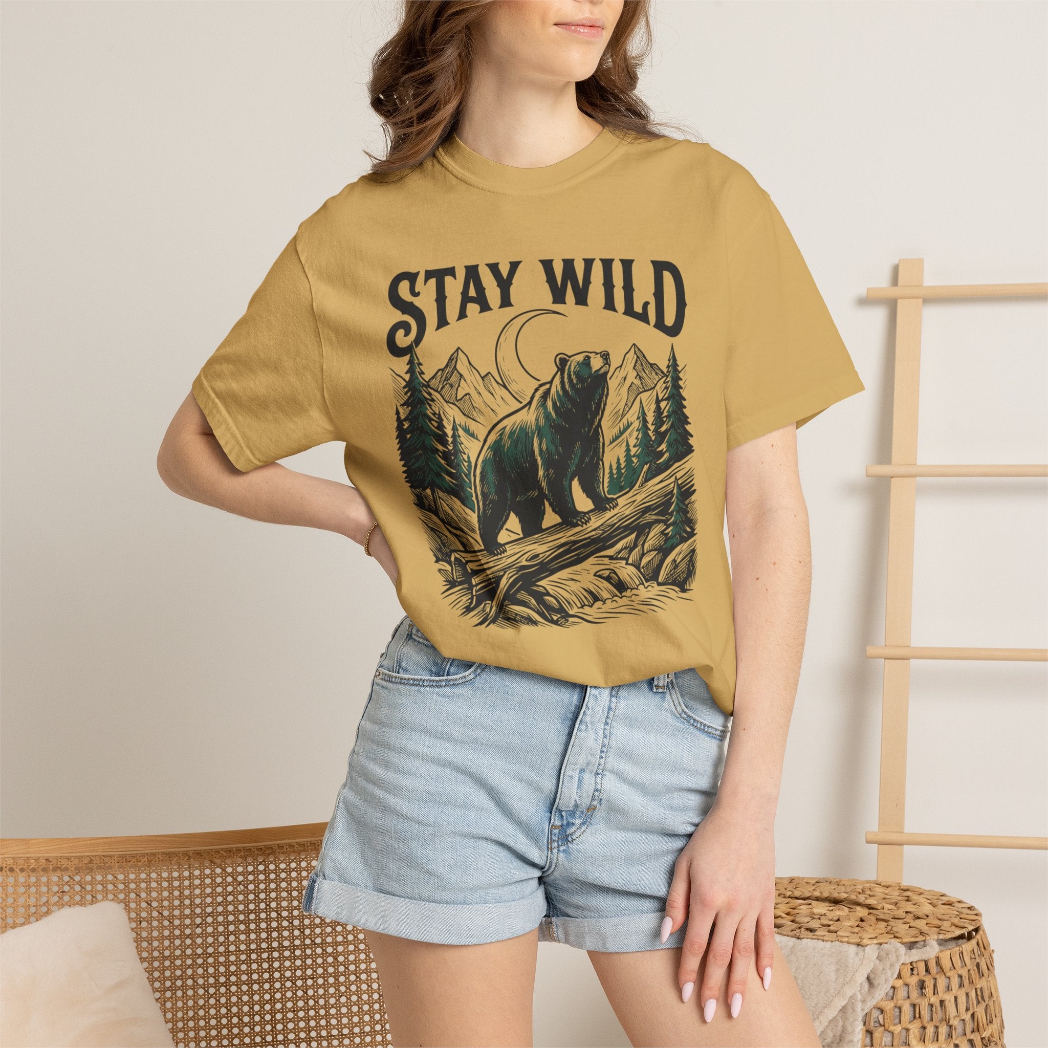 Stay Wild Bear Moon T-Shirt