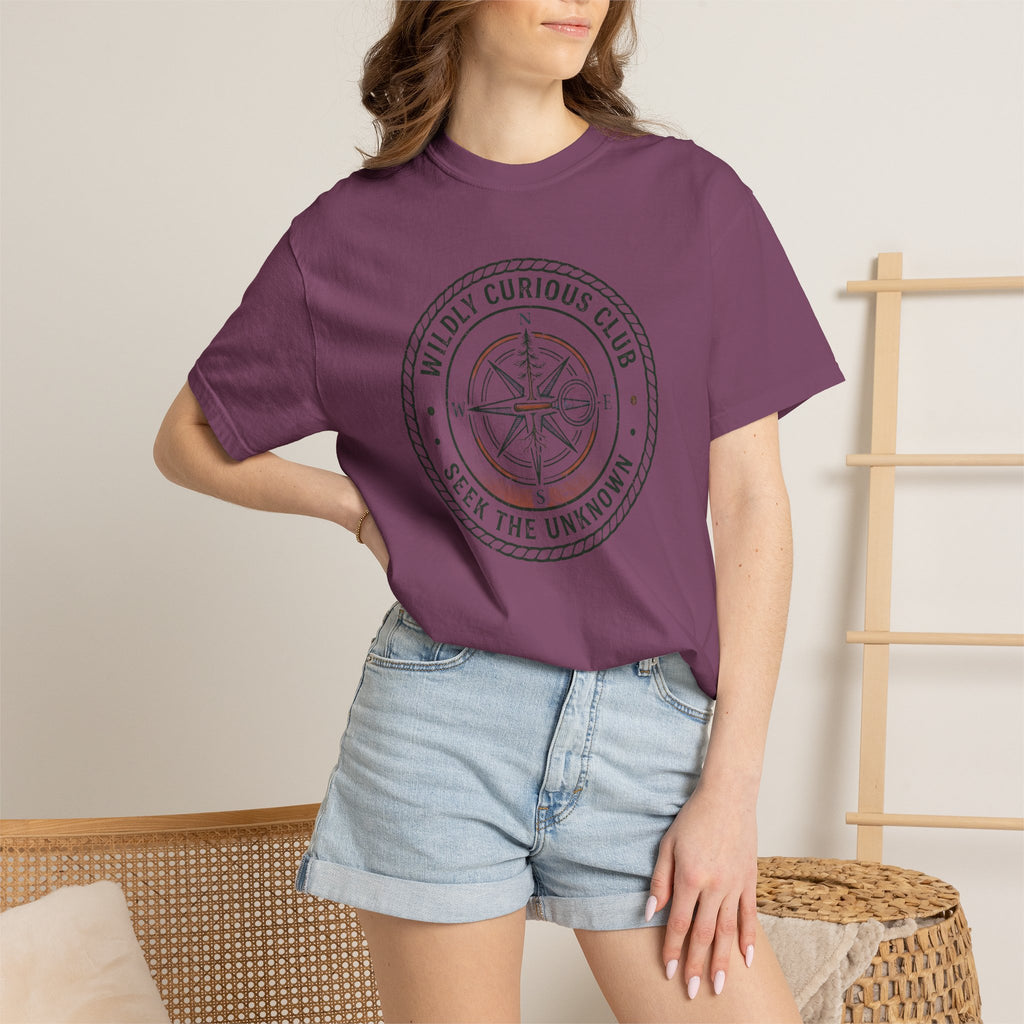 Wildly Curious Compass Badge T-Shirt