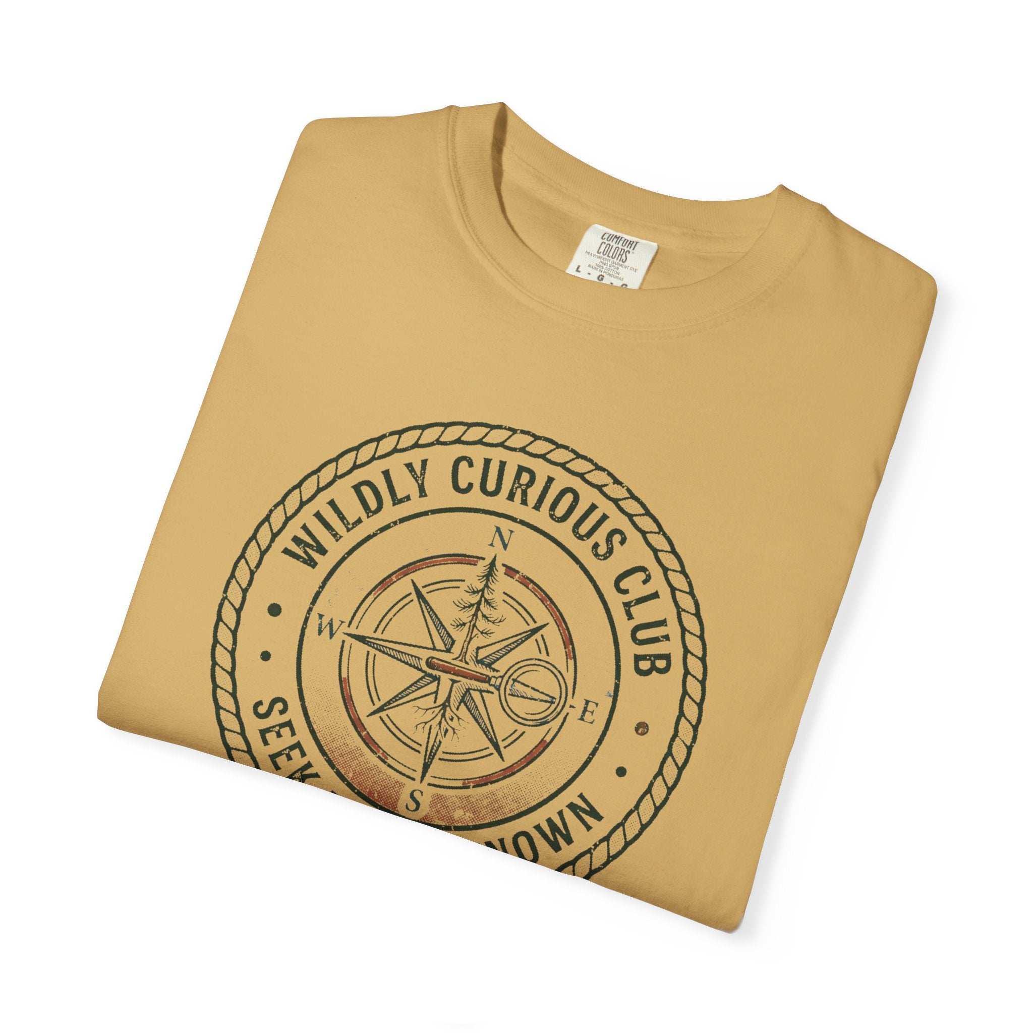Wildly Curious Compass Badge T-Shirt
