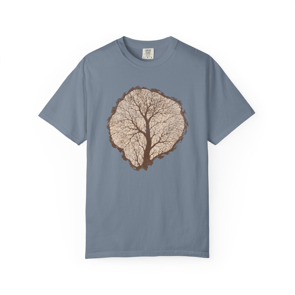 Tree Stump Silhouette Crack T-Shirt