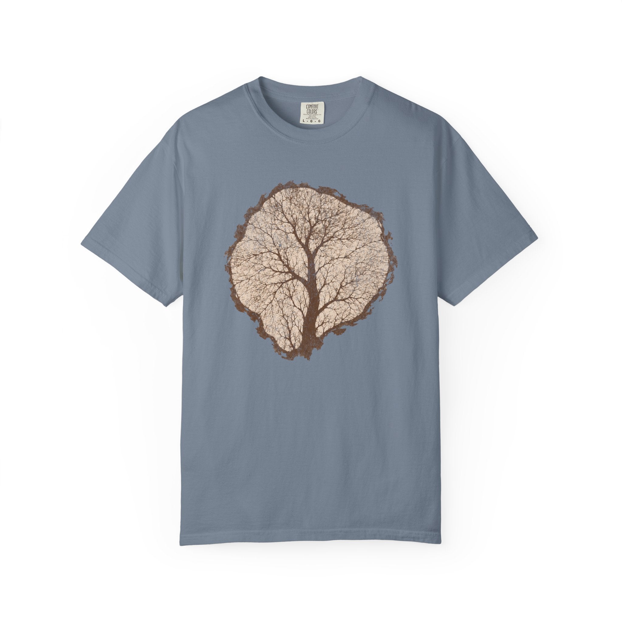 Tree Stump Silhouette Crack T-Shirt