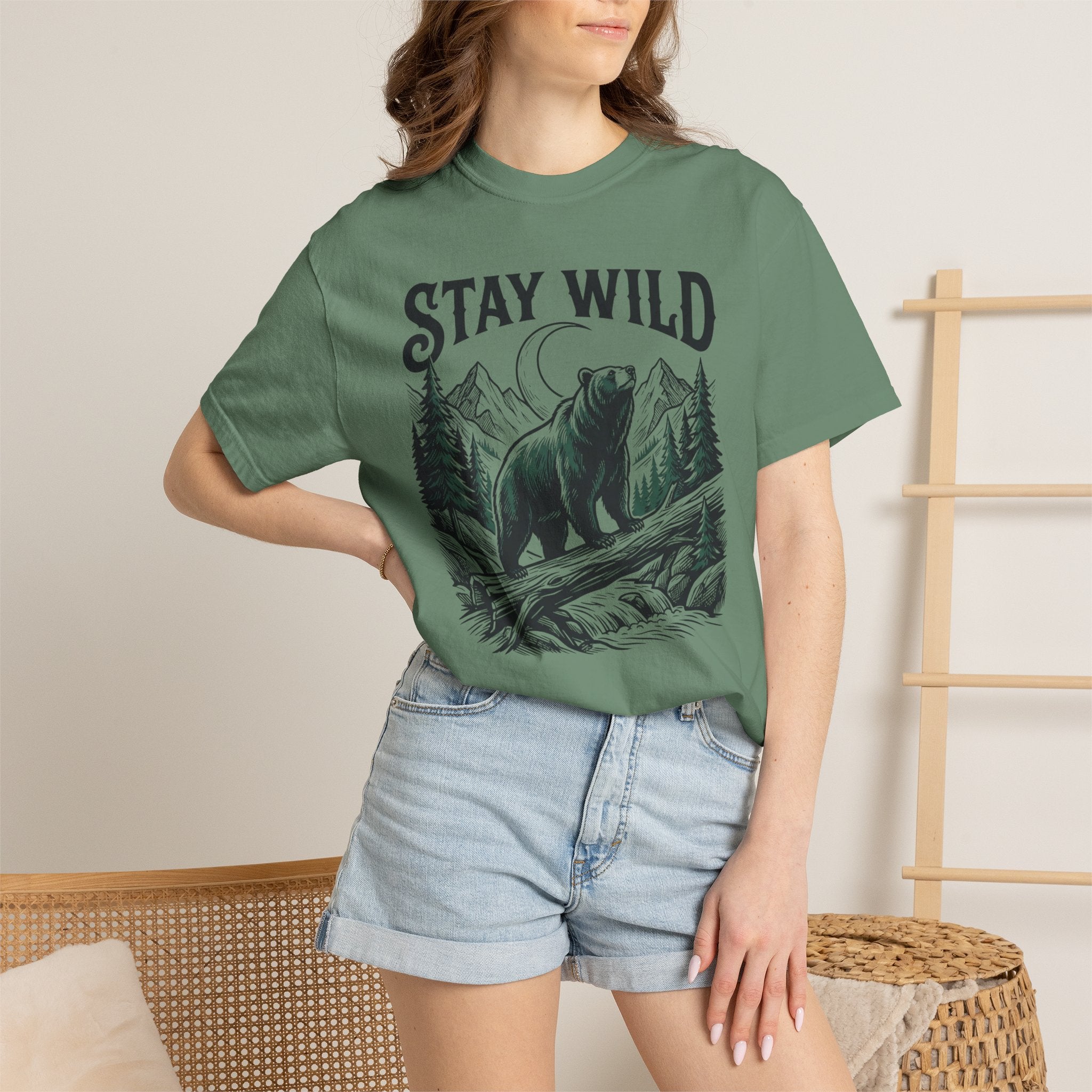 Stay Wild Bear Moon T-Shirt