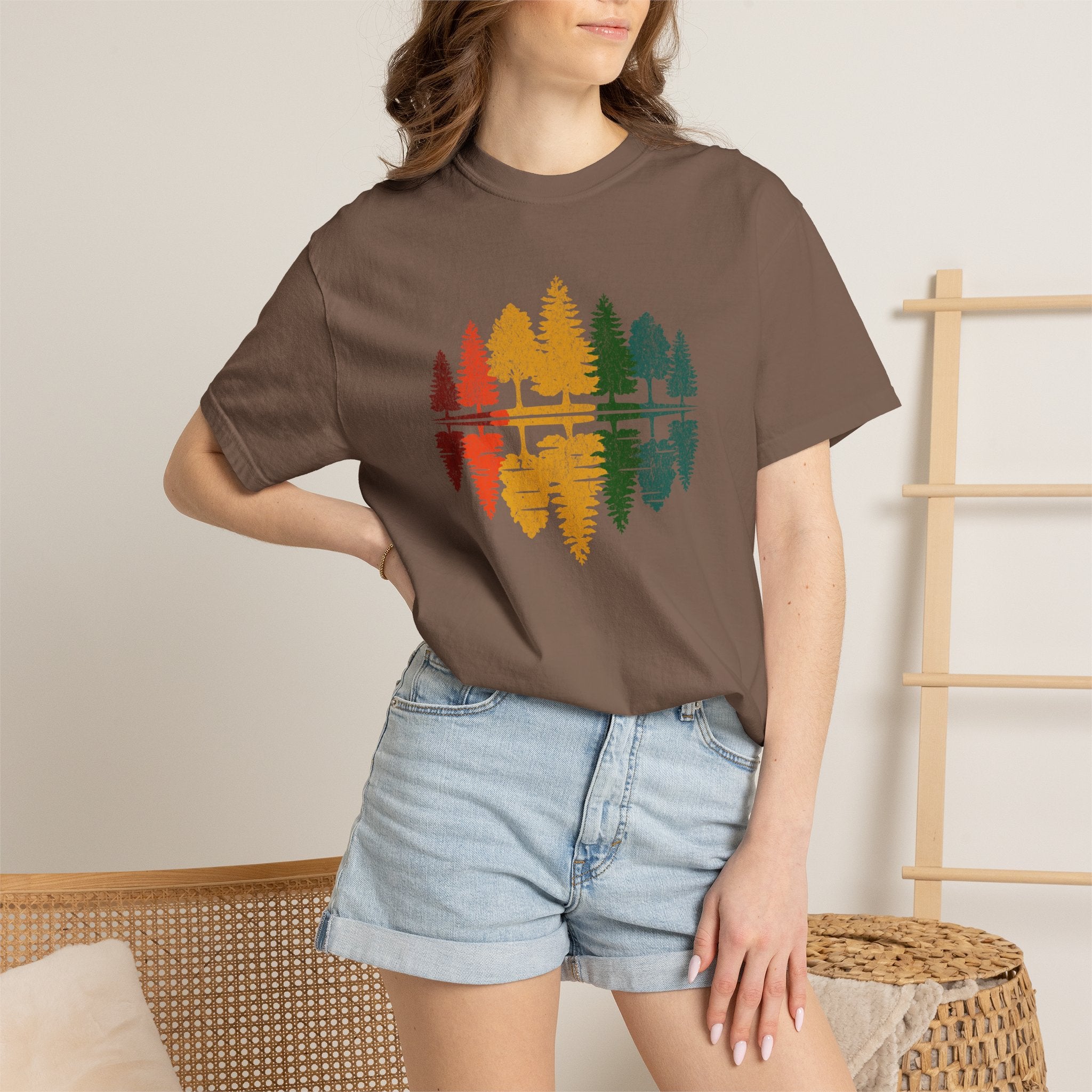 Rainbow Tree Reflection T-Shirts
