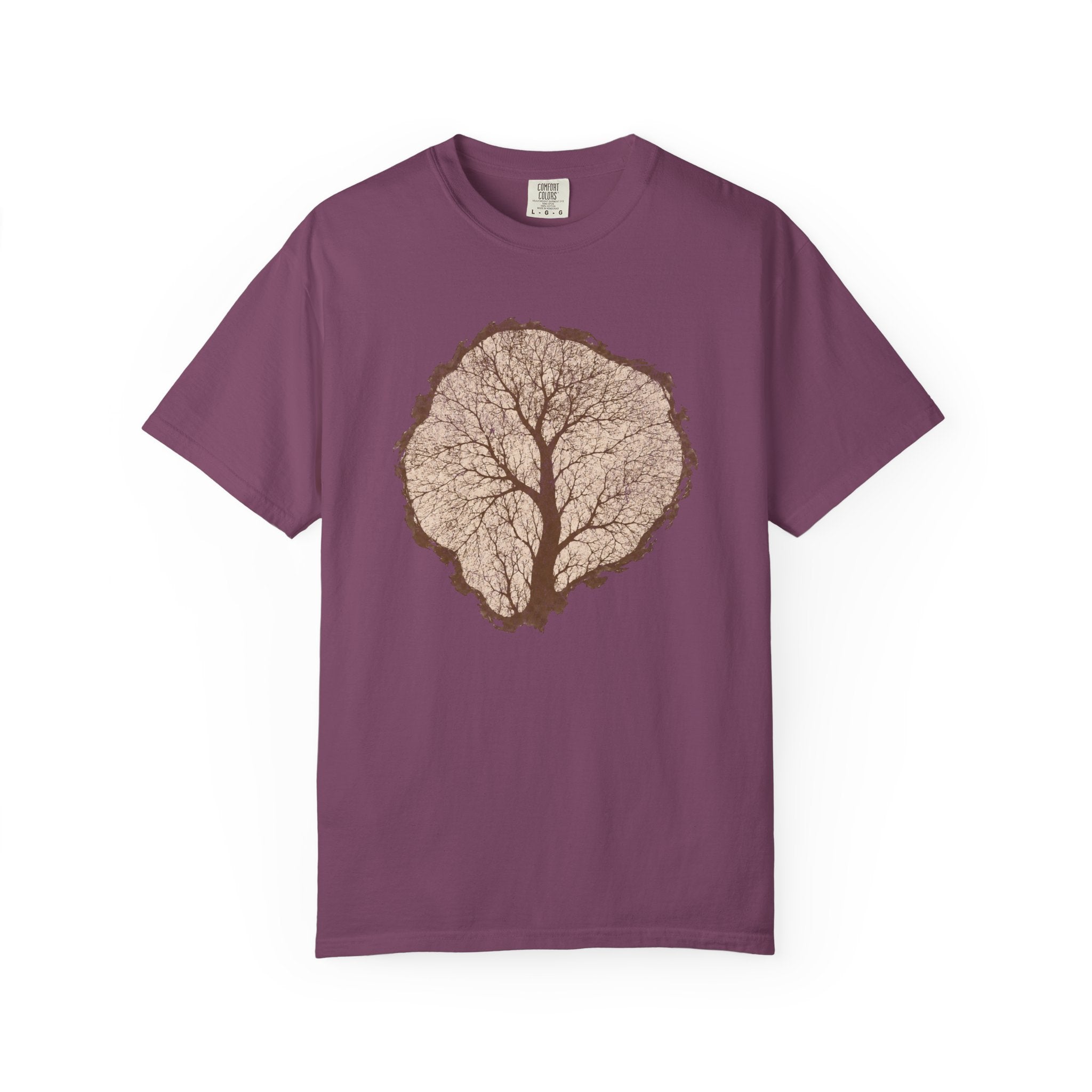 Tree Stump Silhouette Crack T-Shirt