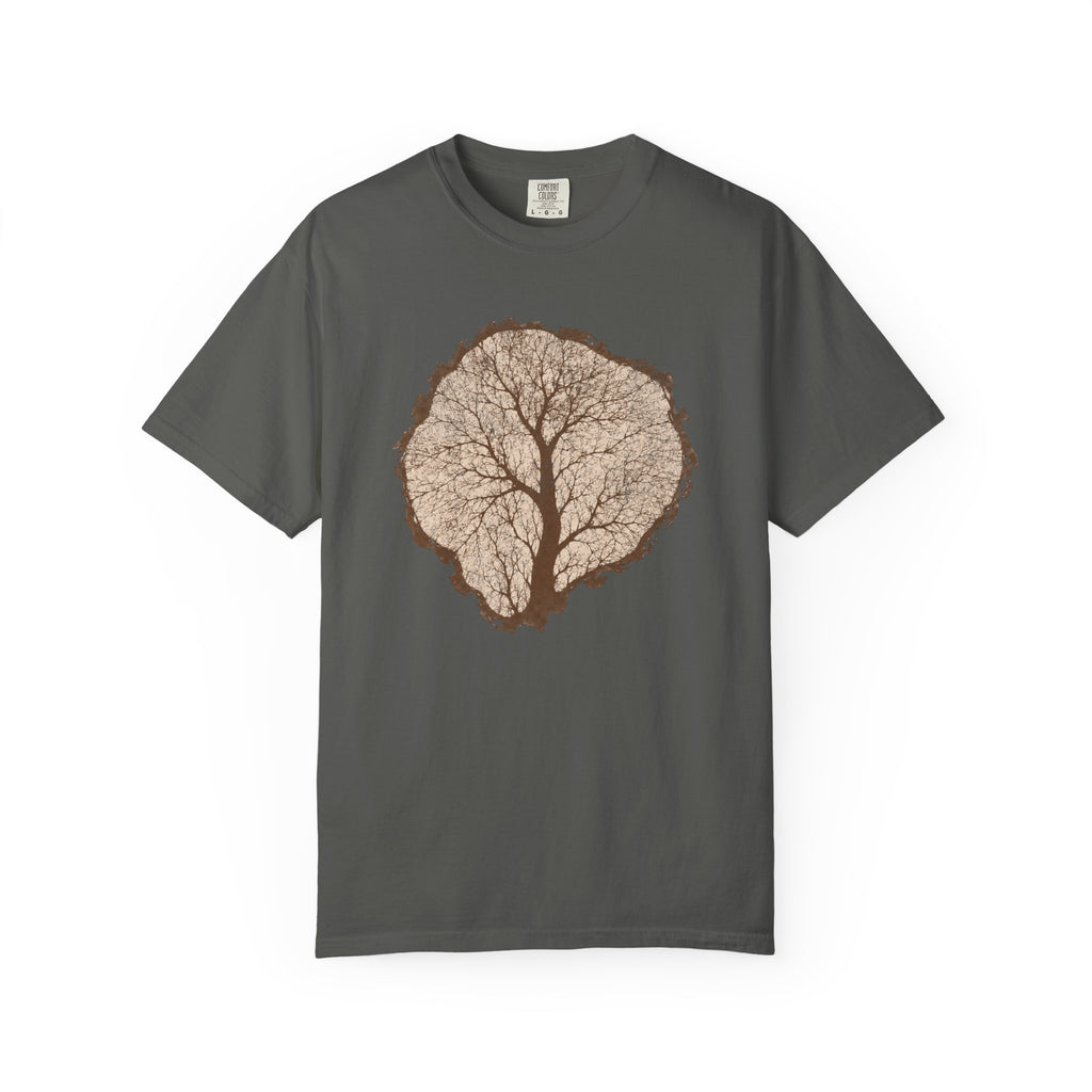 Tree Stump Silhouette Crack T-Shirt