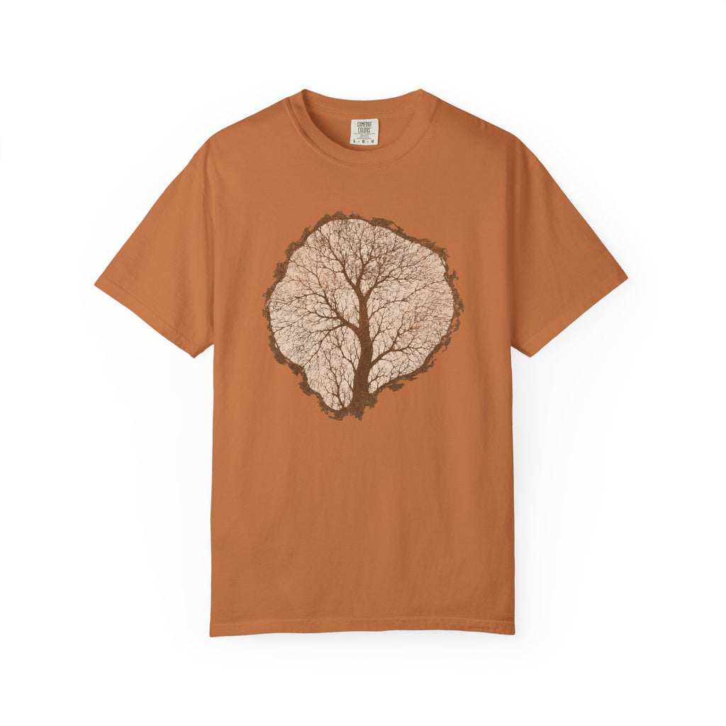 Tree Stump Silhouette Crack T-Shirt