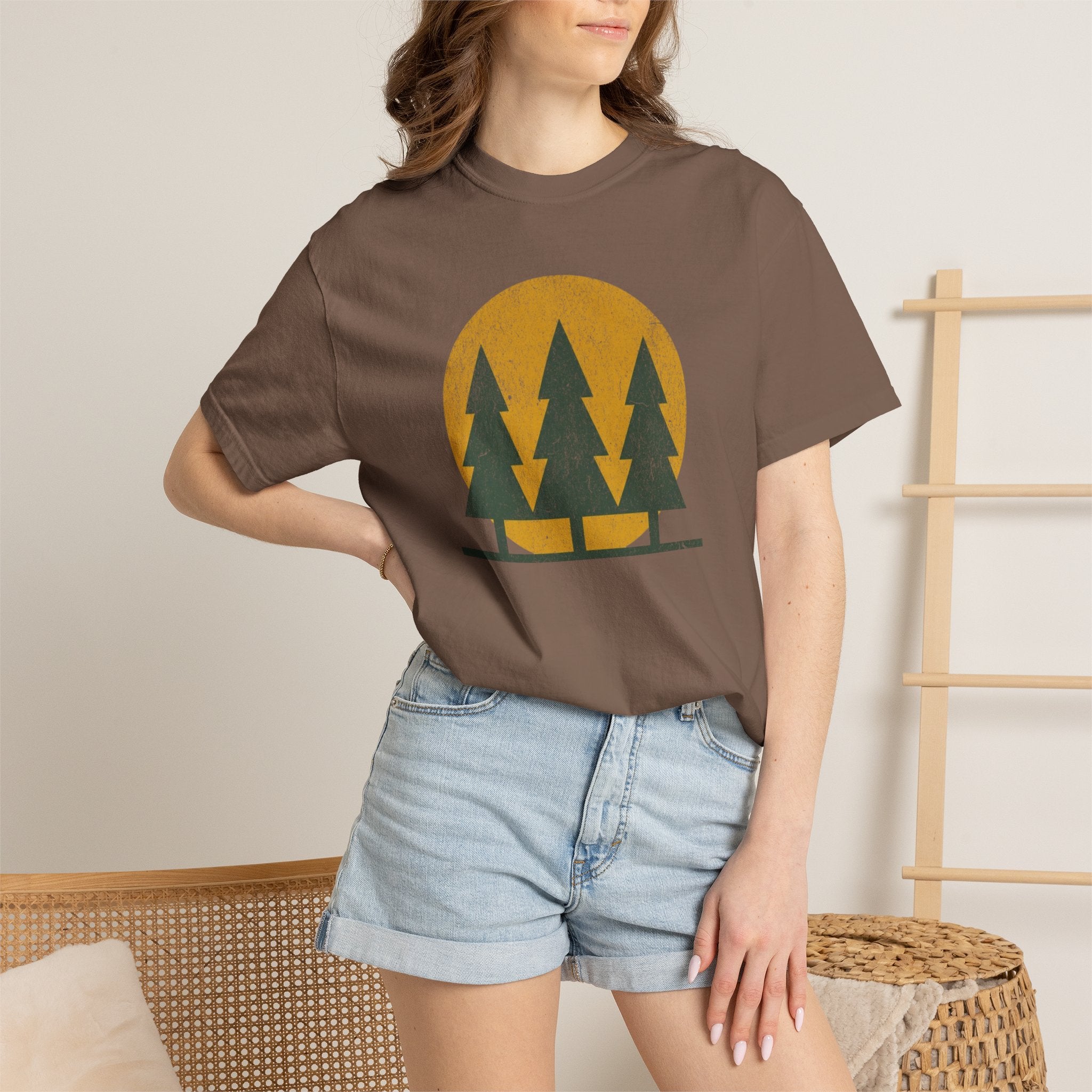 Flat Tree Sunrise T-Shirts
