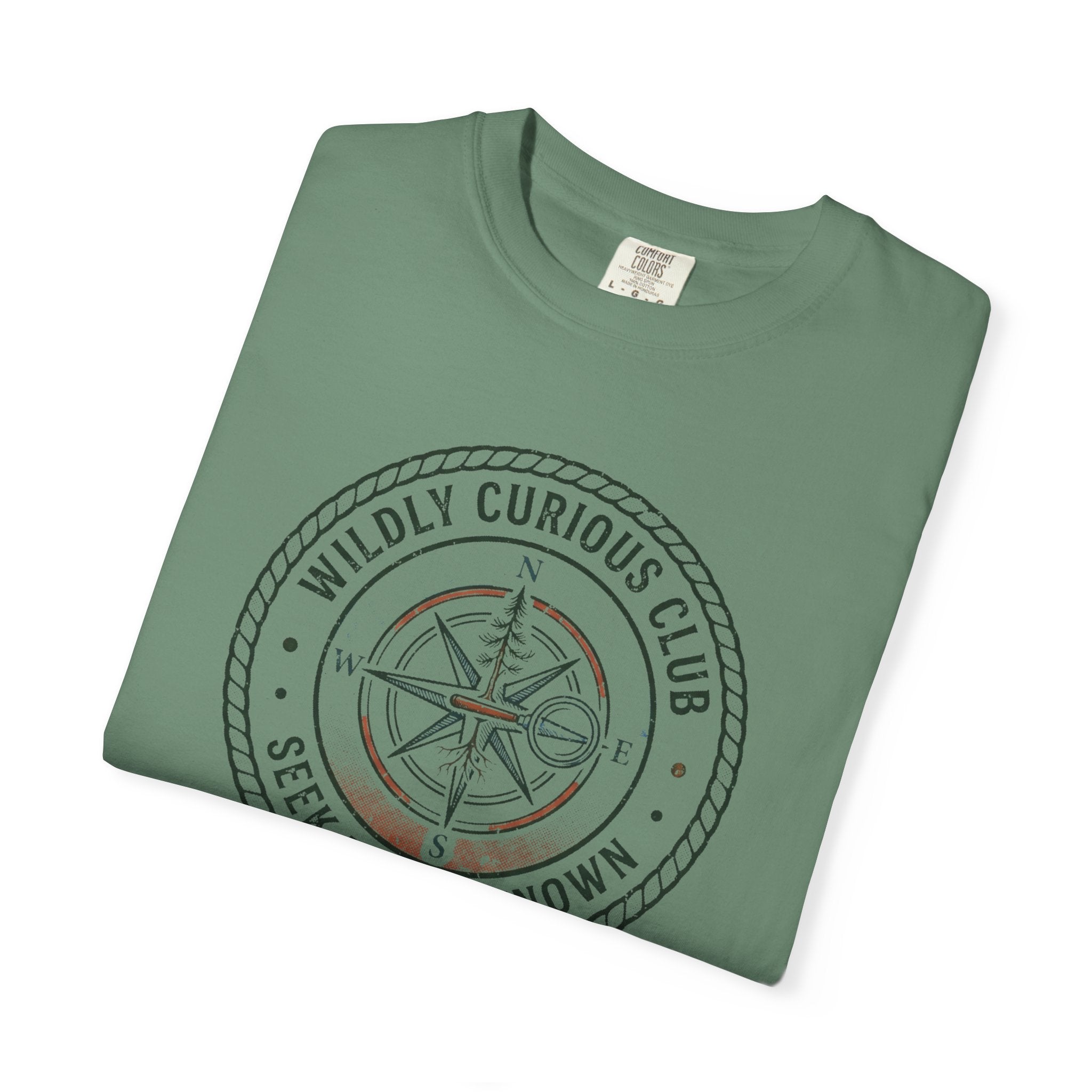 Wildly Curious Compass Badge T-Shirt