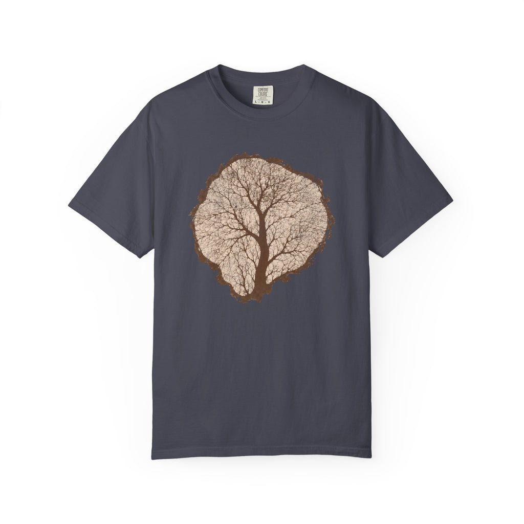 Tree Stump Silhouette Crack T-Shirt