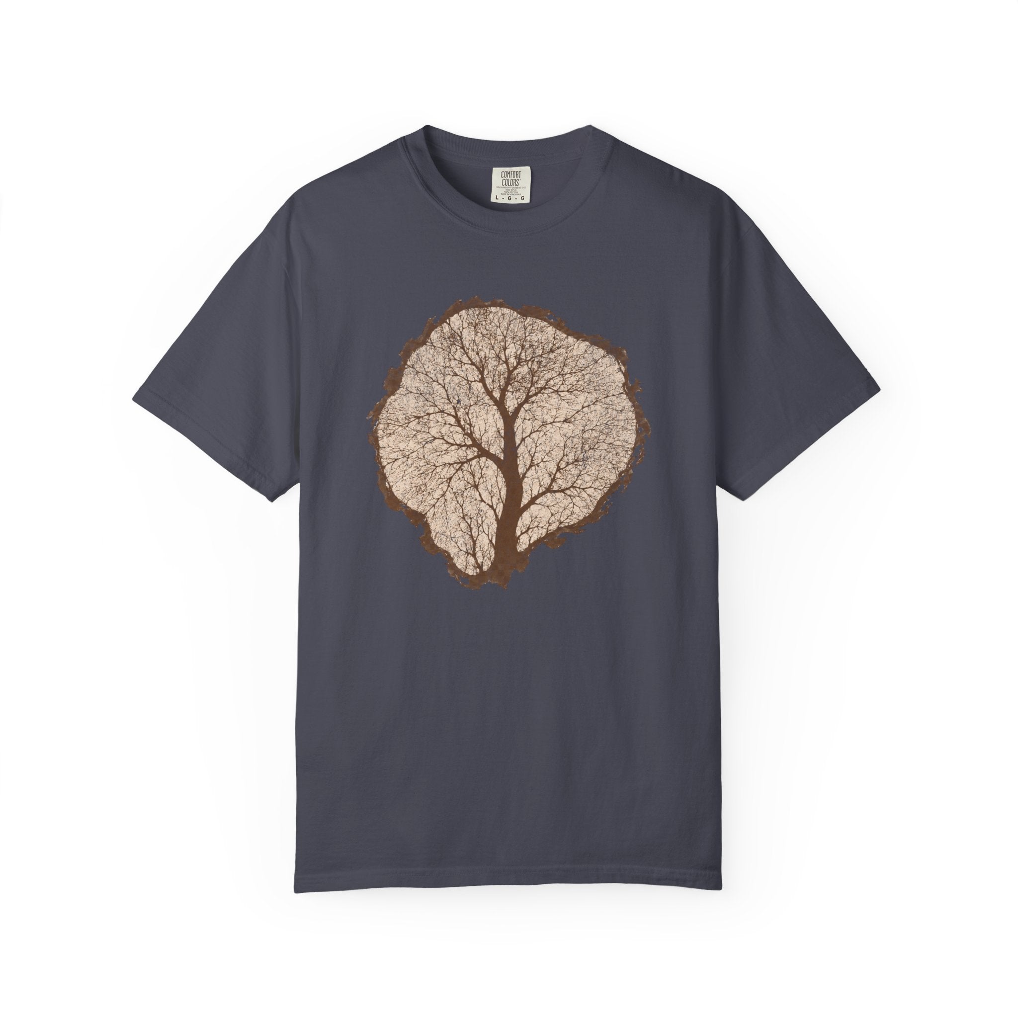 Tree Stump Silhouette Crack T-Shirt