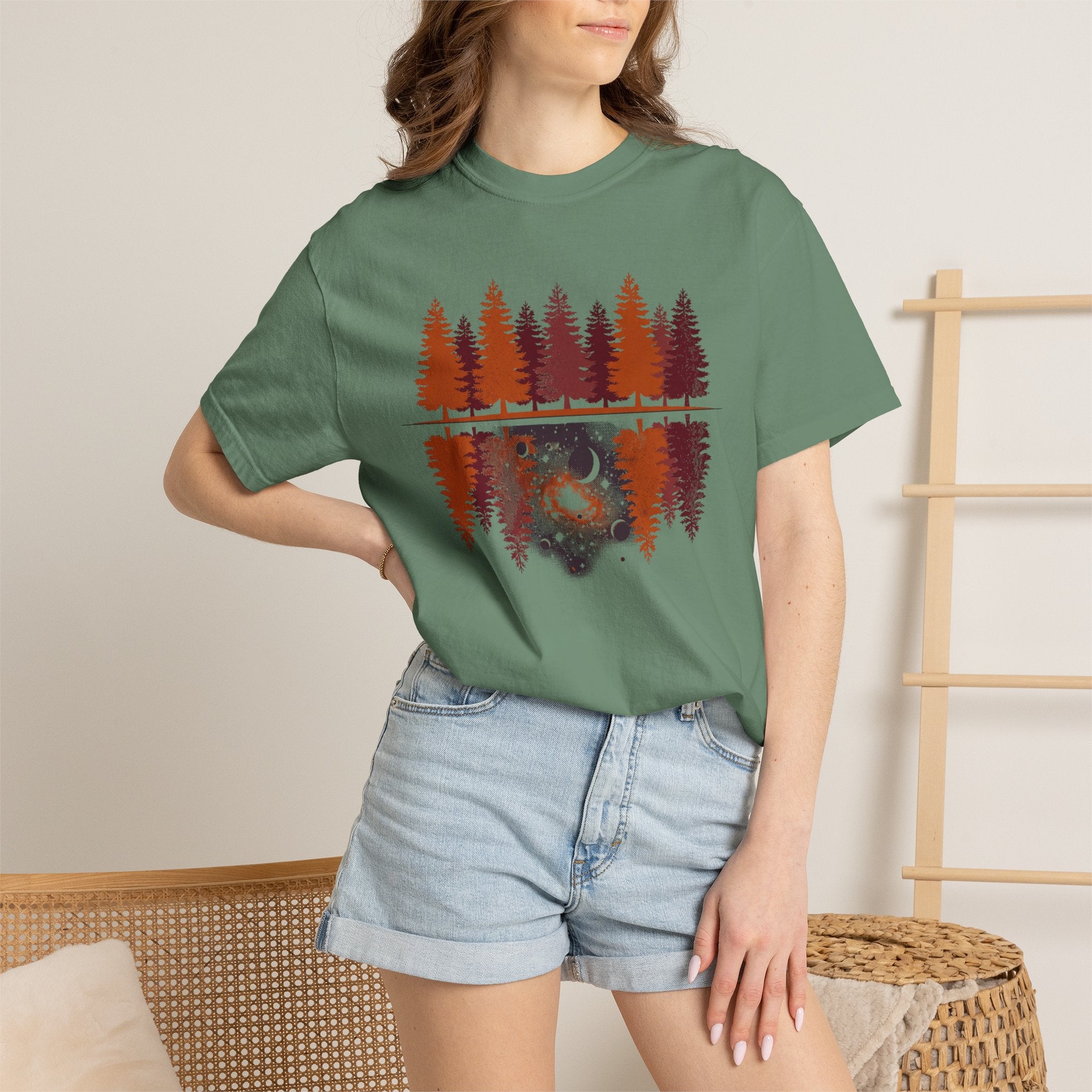 Tree Galaxy Reflection T-Shirts