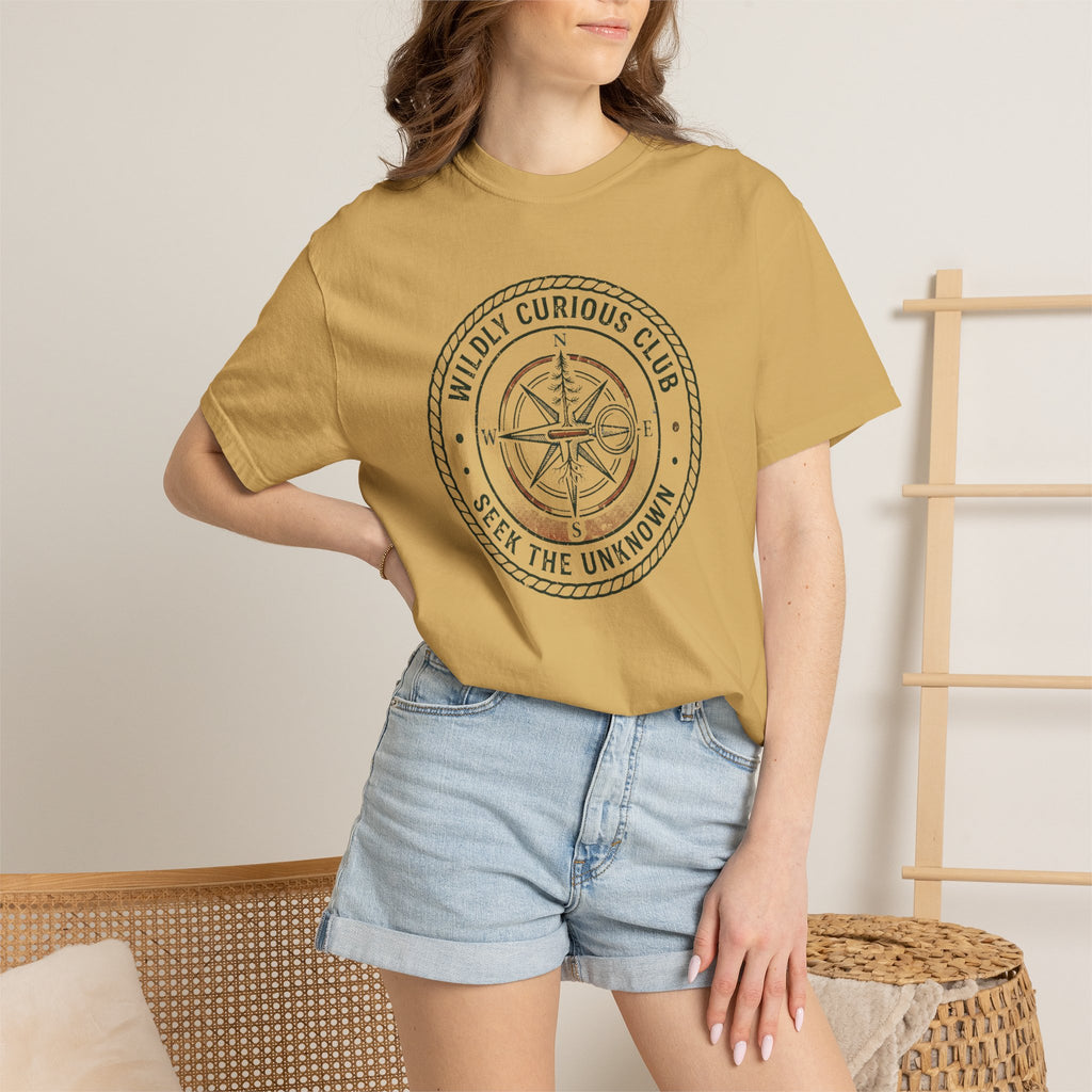 Wildly Curious Compass Badge T-Shirt