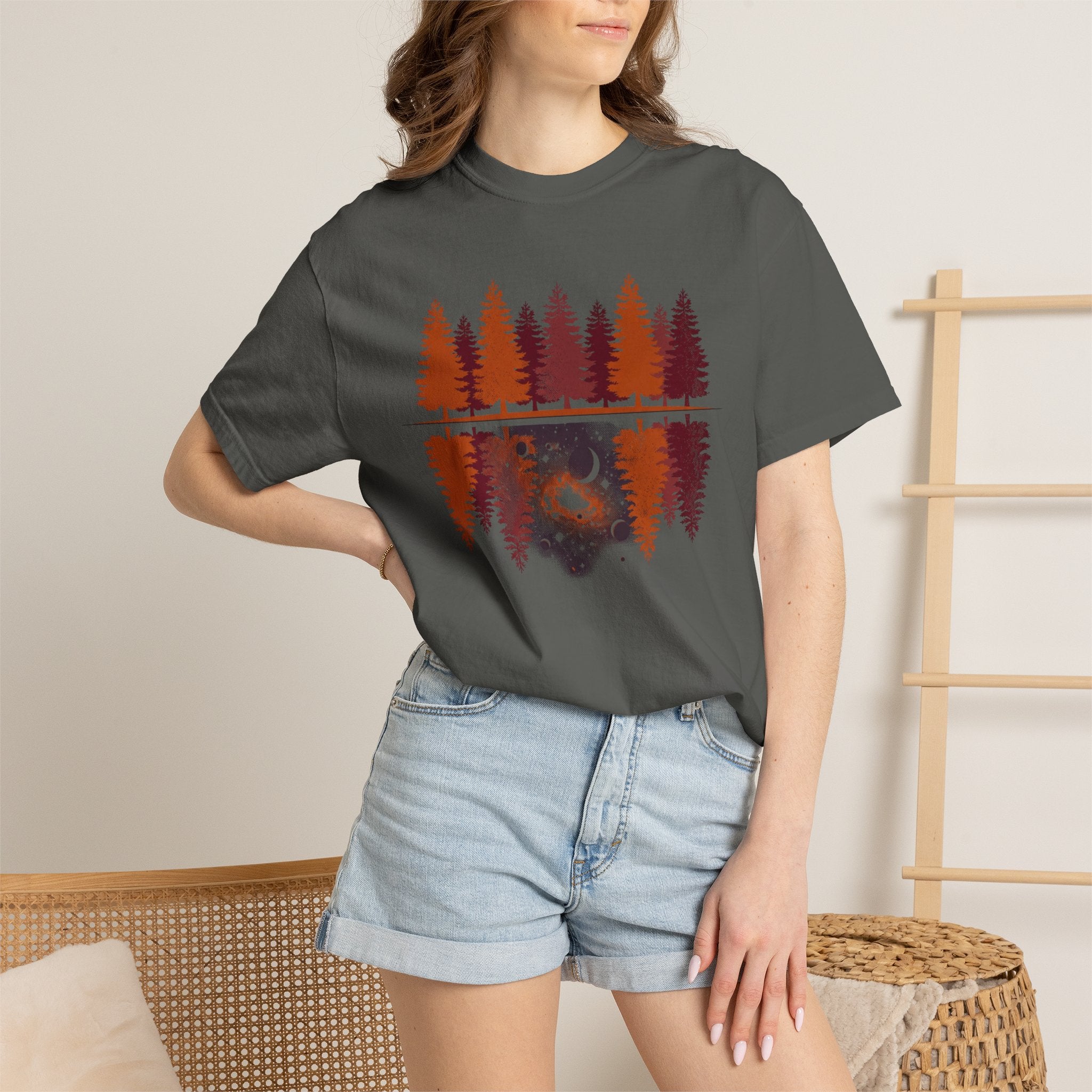 Tree Galaxy Reflection T-Shirts