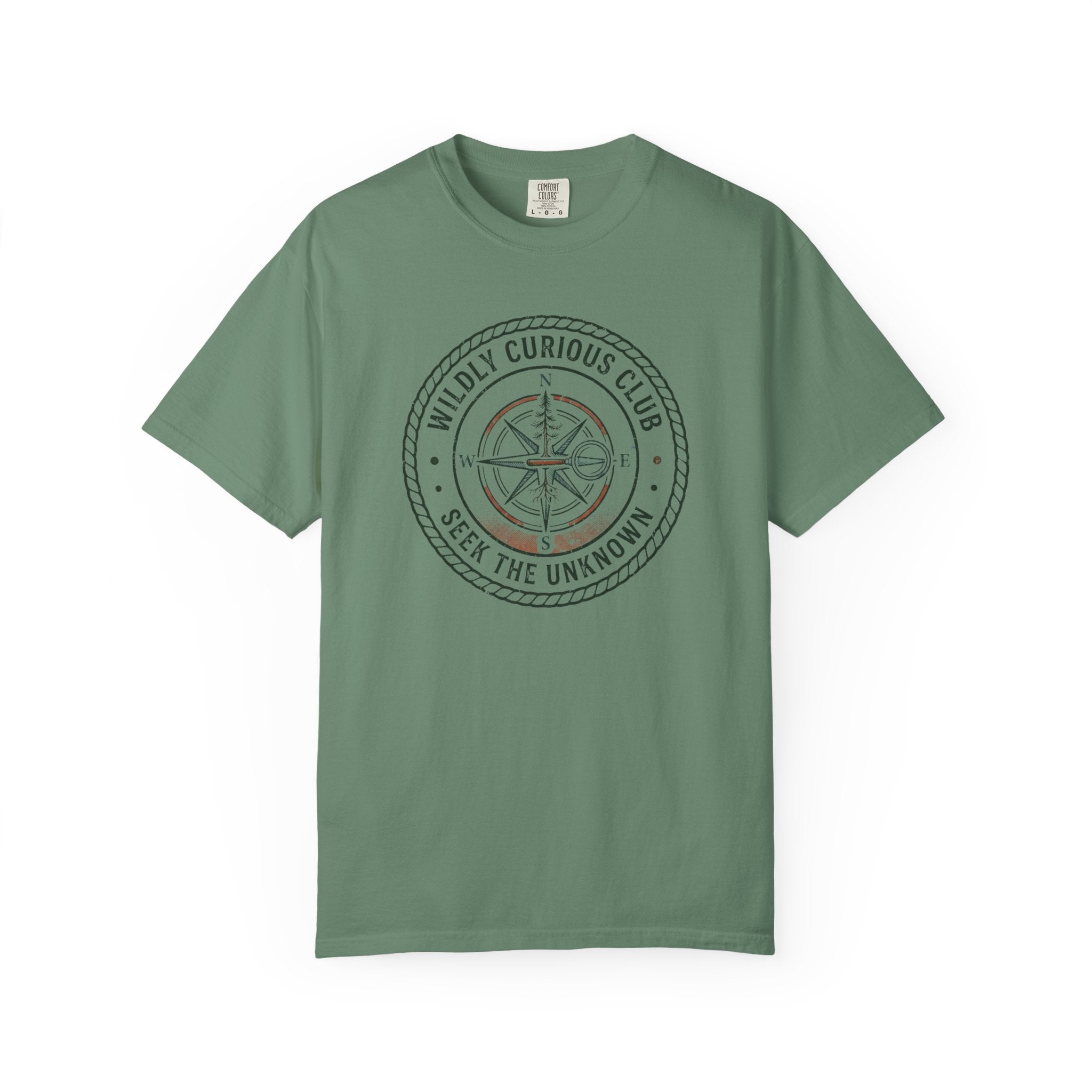 Wildly Curious Compass Badge T-Shirt