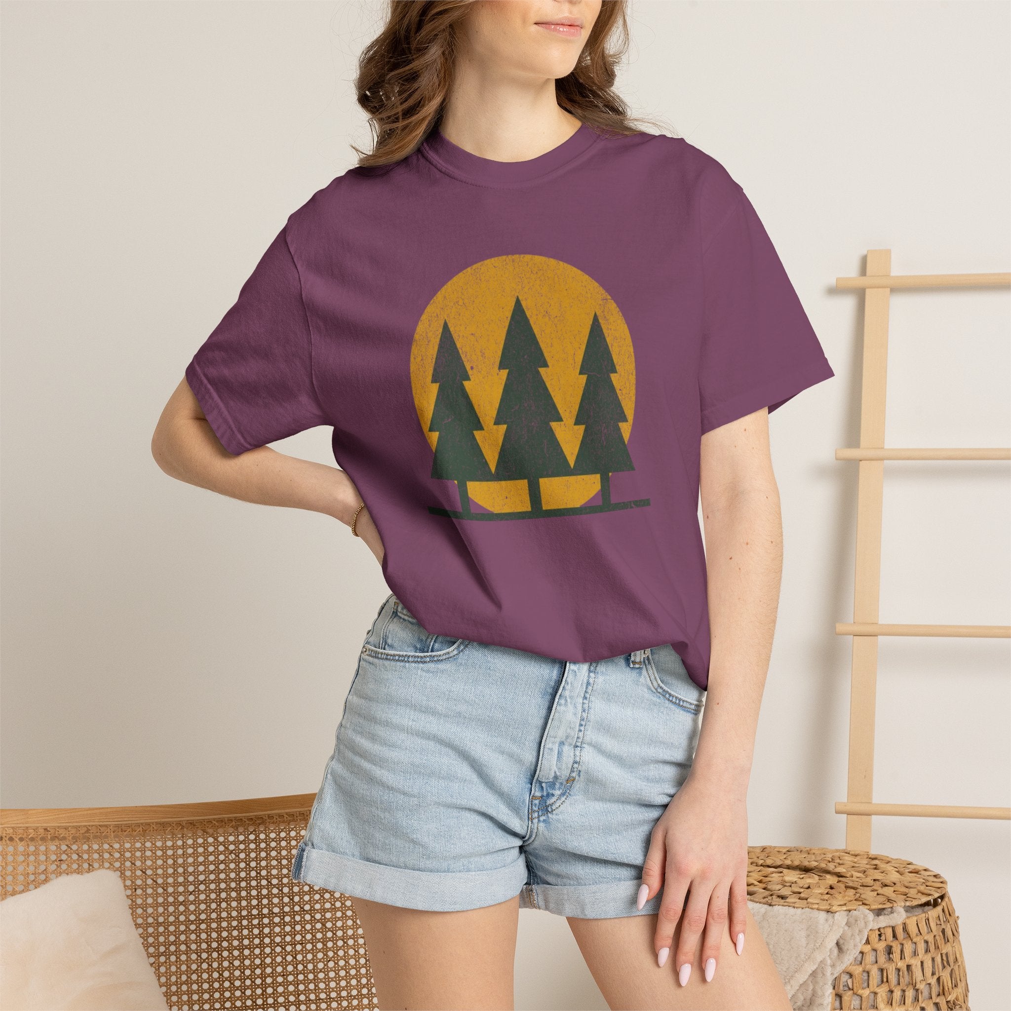 Flat Tree Sunrise T-Shirts