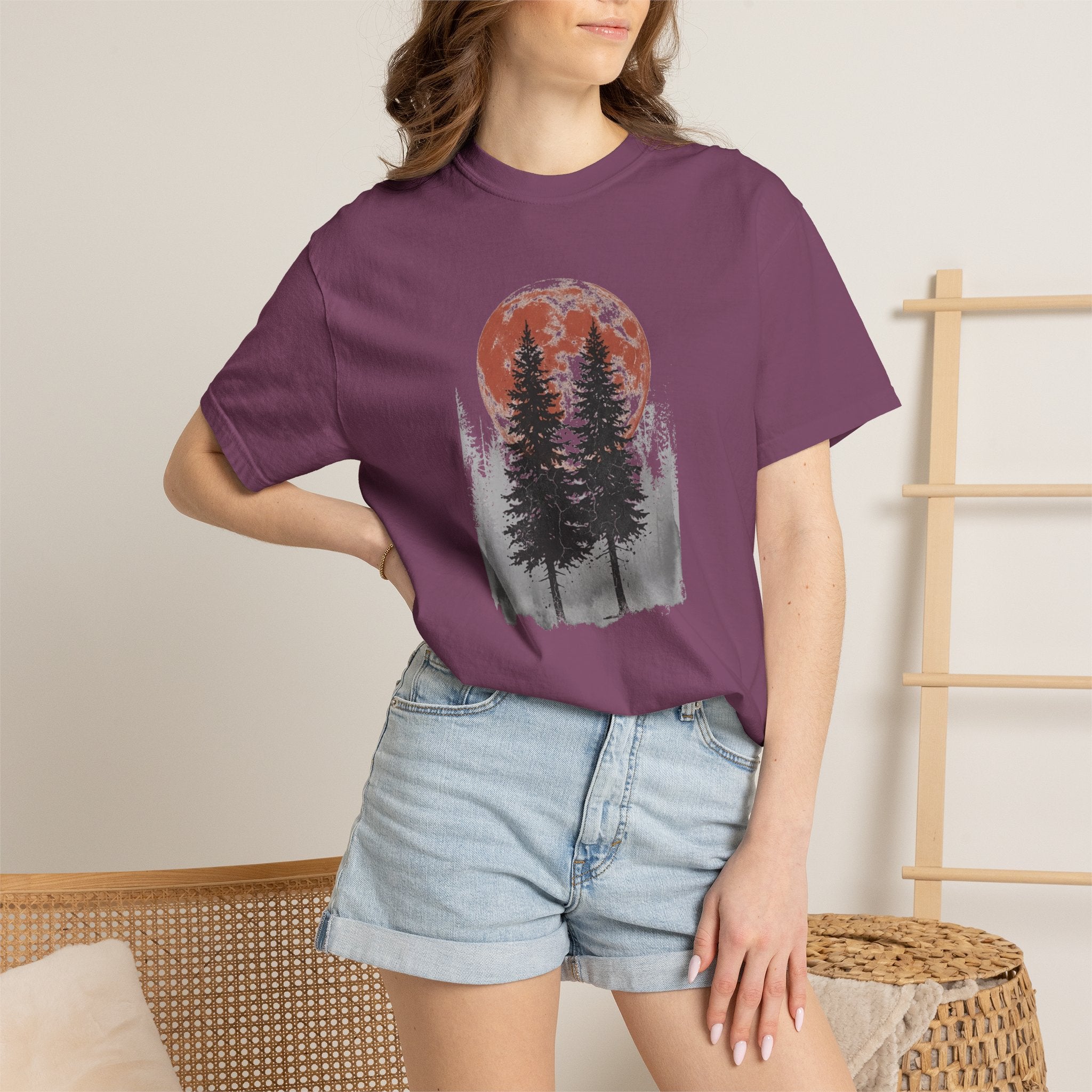 Red Moon Trees T-Shirts