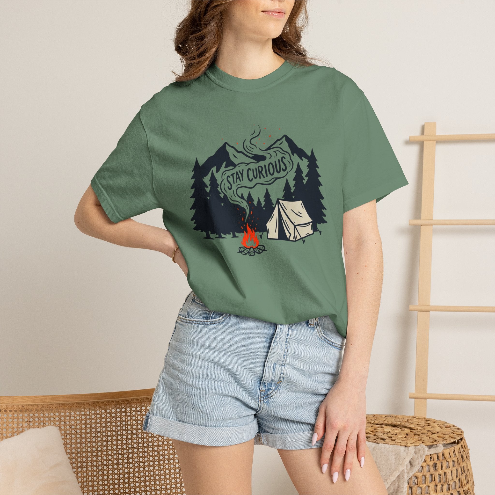 Stay Curious Campfire T-Shirt