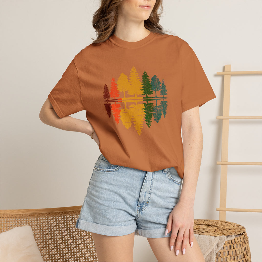 Rainbow Tree Reflection T-Shirts